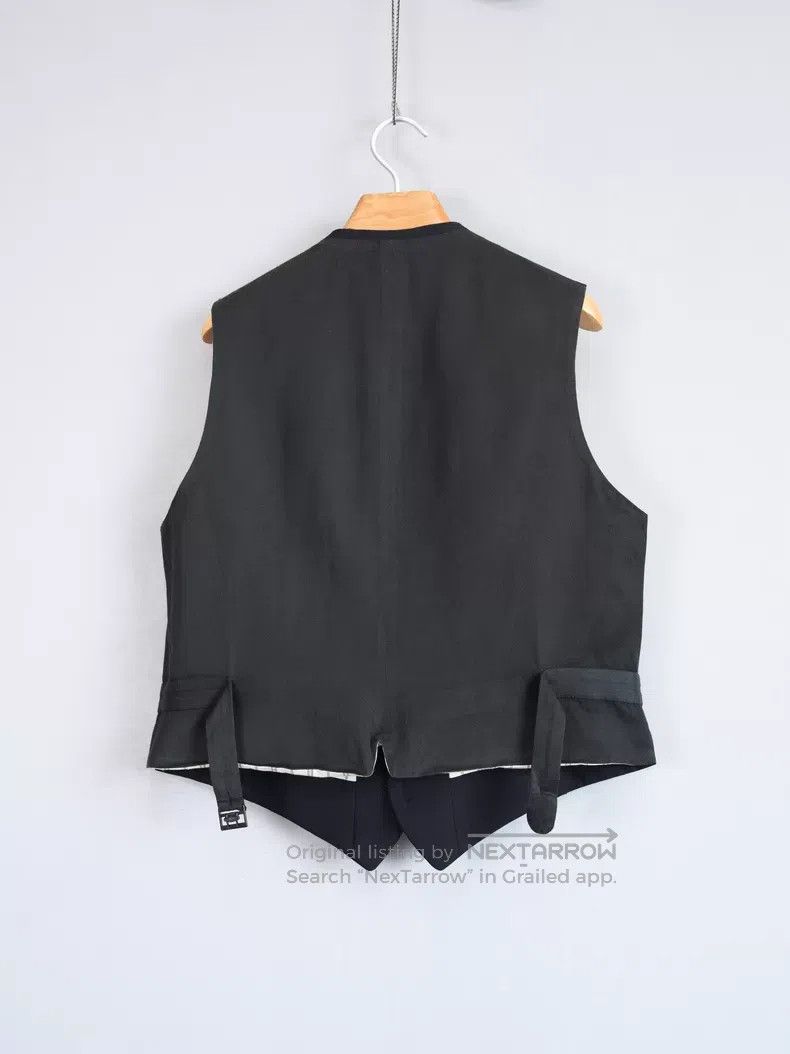 Yohji Yamamoto Yohji Yamamoto 95AW patterned washi paper vest with stripe Size US M / EU 48-50 / 2 - 5 Thumbnail