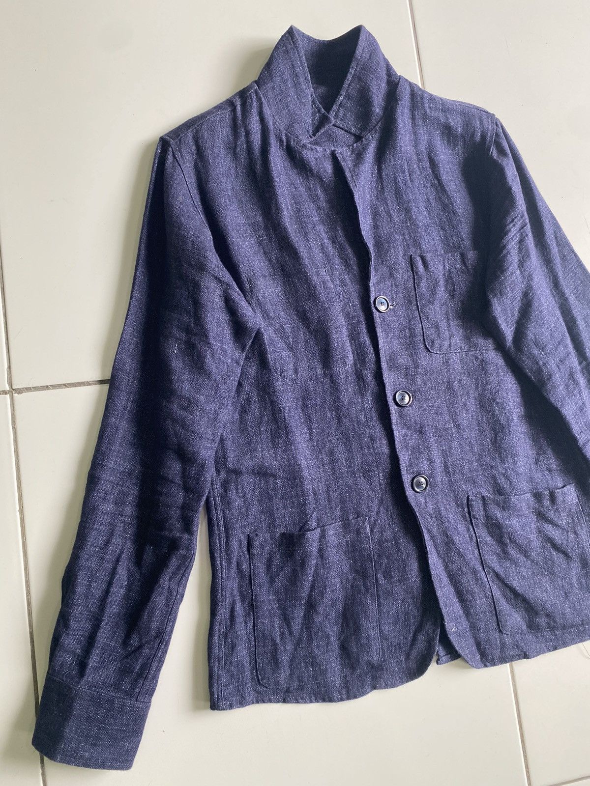 Bevilacqua Vintage bevilacqua indigo blazer Girls styles Coat Size S / US 4 / IT 40 - 4 Thumbnail