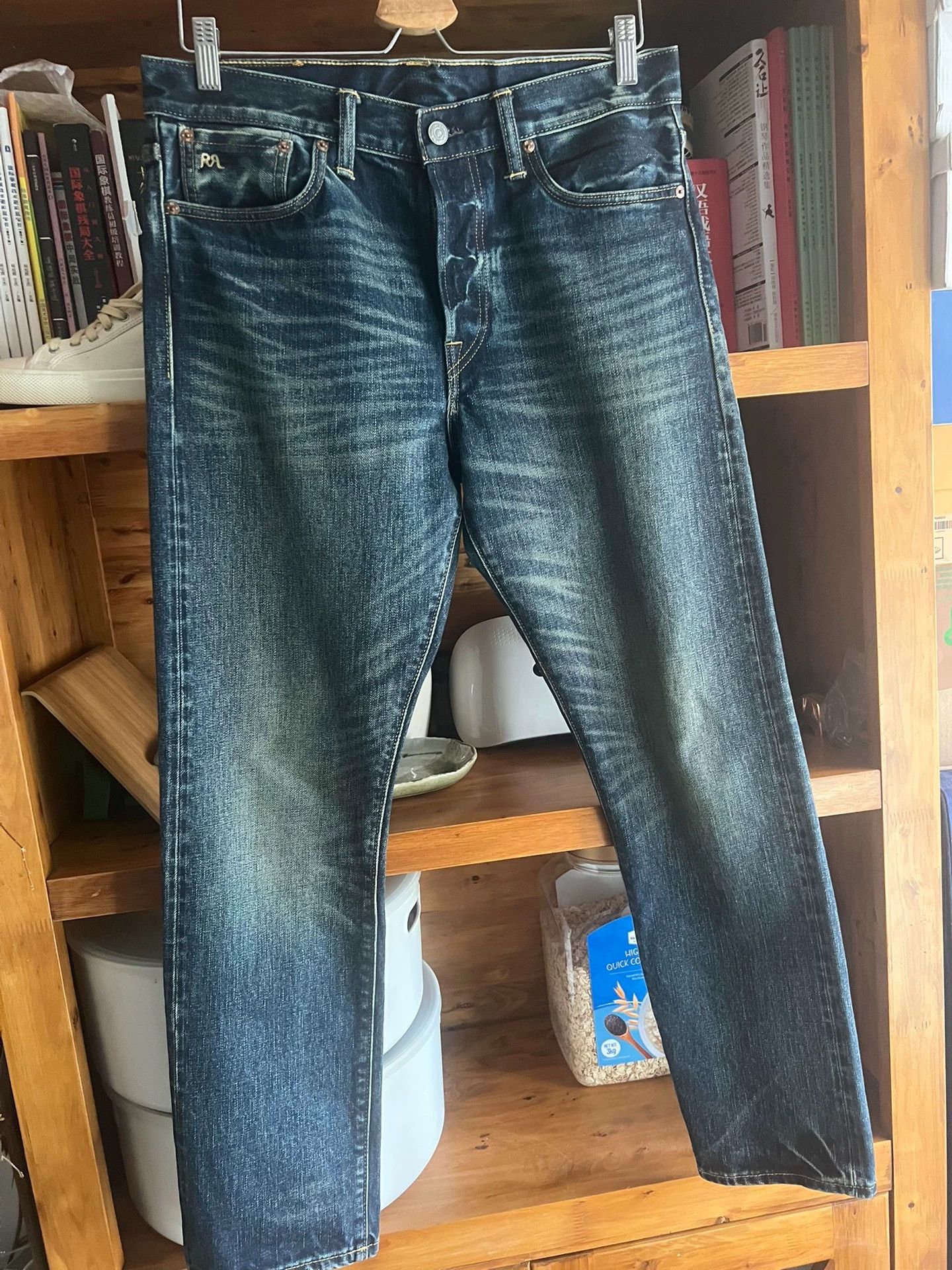 RRL Ralph Lauren RRL Double RL New Selvedge Washed Slim Denim 31x30 Size US 31 - 2 Thumbnail