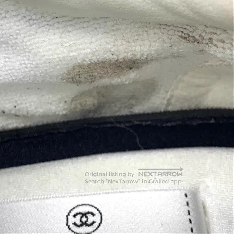 Chanel Chanel Dark gray plaid tweed laces casual flat sneakers Size US 8.5 / IT 38.5 - 9 Thumbnail