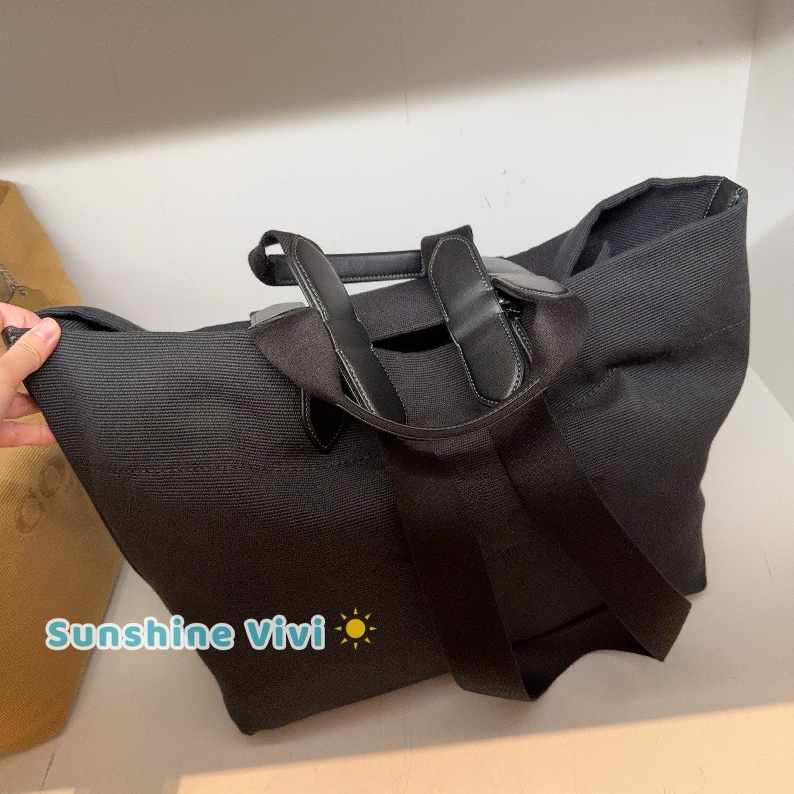 NWT Coach Small Tour Tote Bag CCG39 Gunmetal Canvas leather