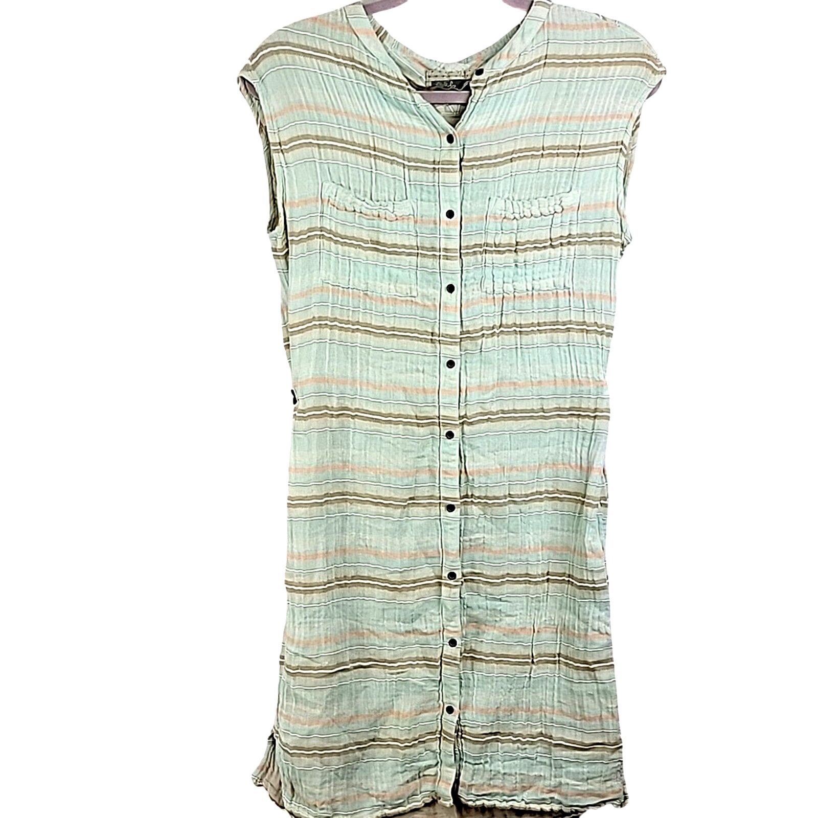 Prana prAna Mint Plaid Shirt Dress Size Small Size S / US 4 / IT 40 - 2 Thumbnail