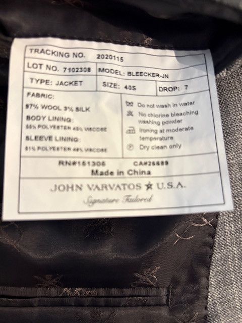 John Varvatos John Varvatos 40S Size 40S - 5 Thumbnail