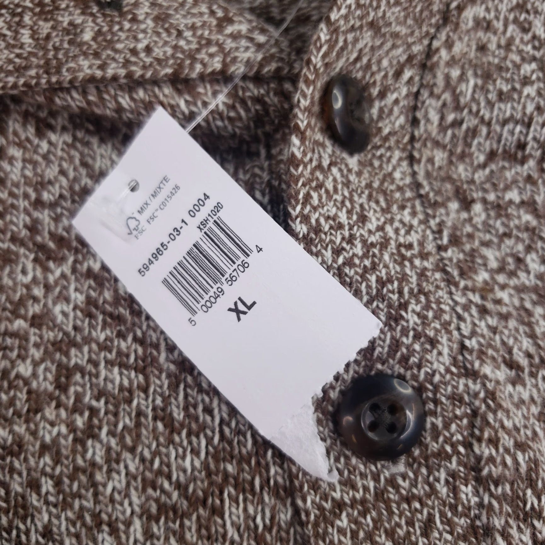 Gap Gap Mens Sweater Extra Large XL Brown Mock Neck Casual Long Sleeve Size US XL / EU 56 / 4 - 6 Thumbnail