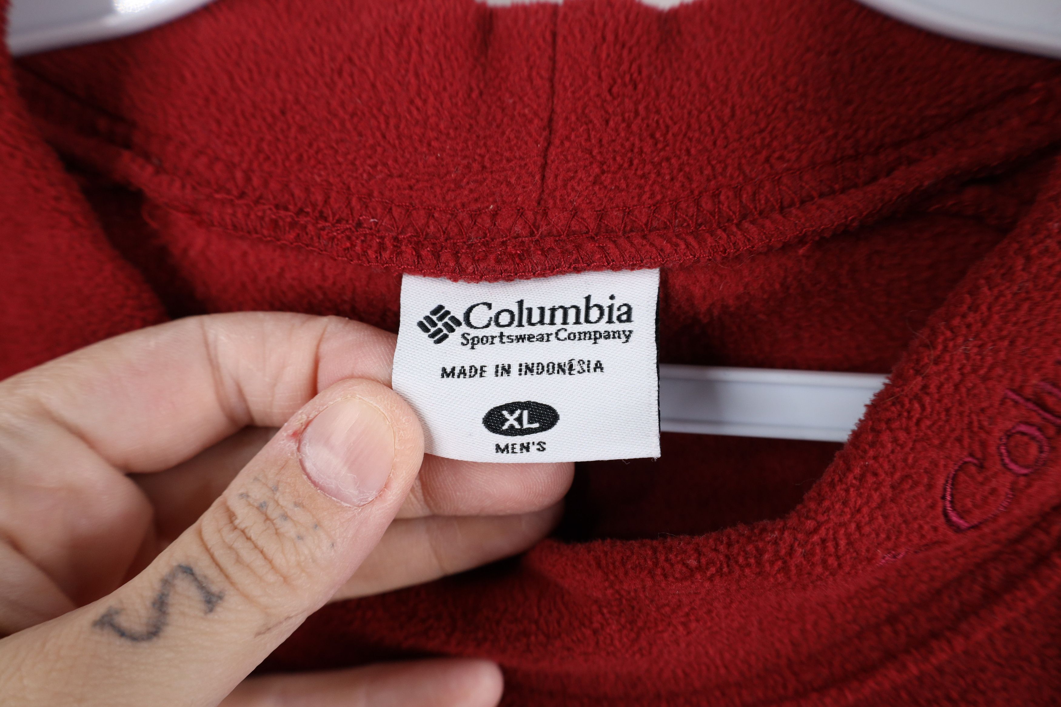 Columbia Vintage Columbia Out Mock Neck Fleece Sweater Red Polyester Size US XL / EU 56 / 4 - 5 Thumbnail