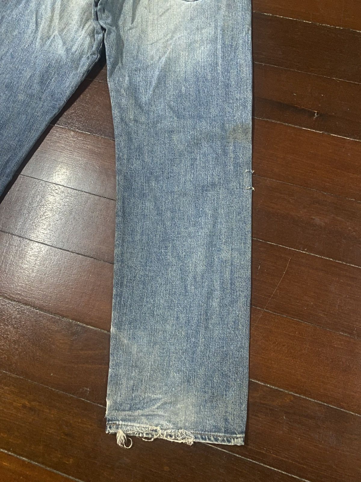 Hysteric Glamour 2000s wrangler distressed japan wash denim pants y2k style Size US 33 - 12 Thumbnail