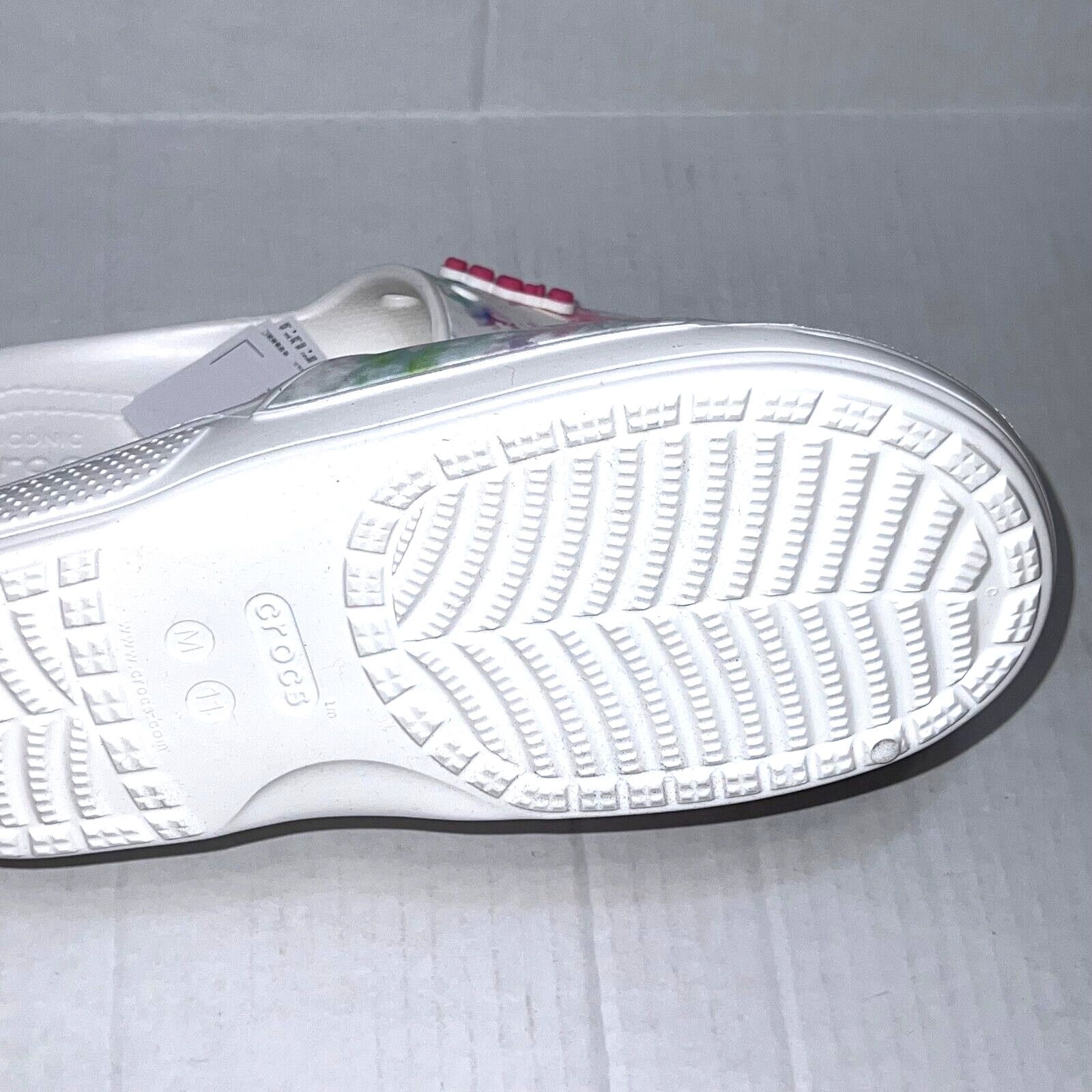 Crocs Crocs Classic Bleach Dye Slide Sandals White Size M11 Size US 11 / EU 44 - 13 Thumbnail