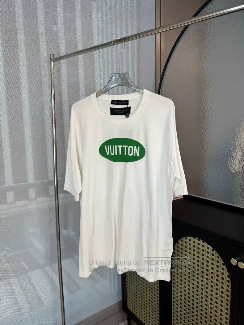 Louis Vuitton Louis Vuitton White and green knitted short sleeve Size US XXL / EU 58 / 5 - 1 Thumbnail