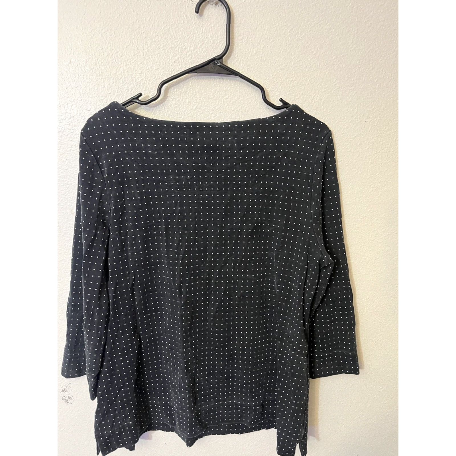 Vintage VINTAGE Chico's Women's Blouse Shirt 3/4 Sleeve Polka Dot Black White Size 2 Womens Ladies Size XS / US 0-2 / IT 36-38 - 3 Thumbnail