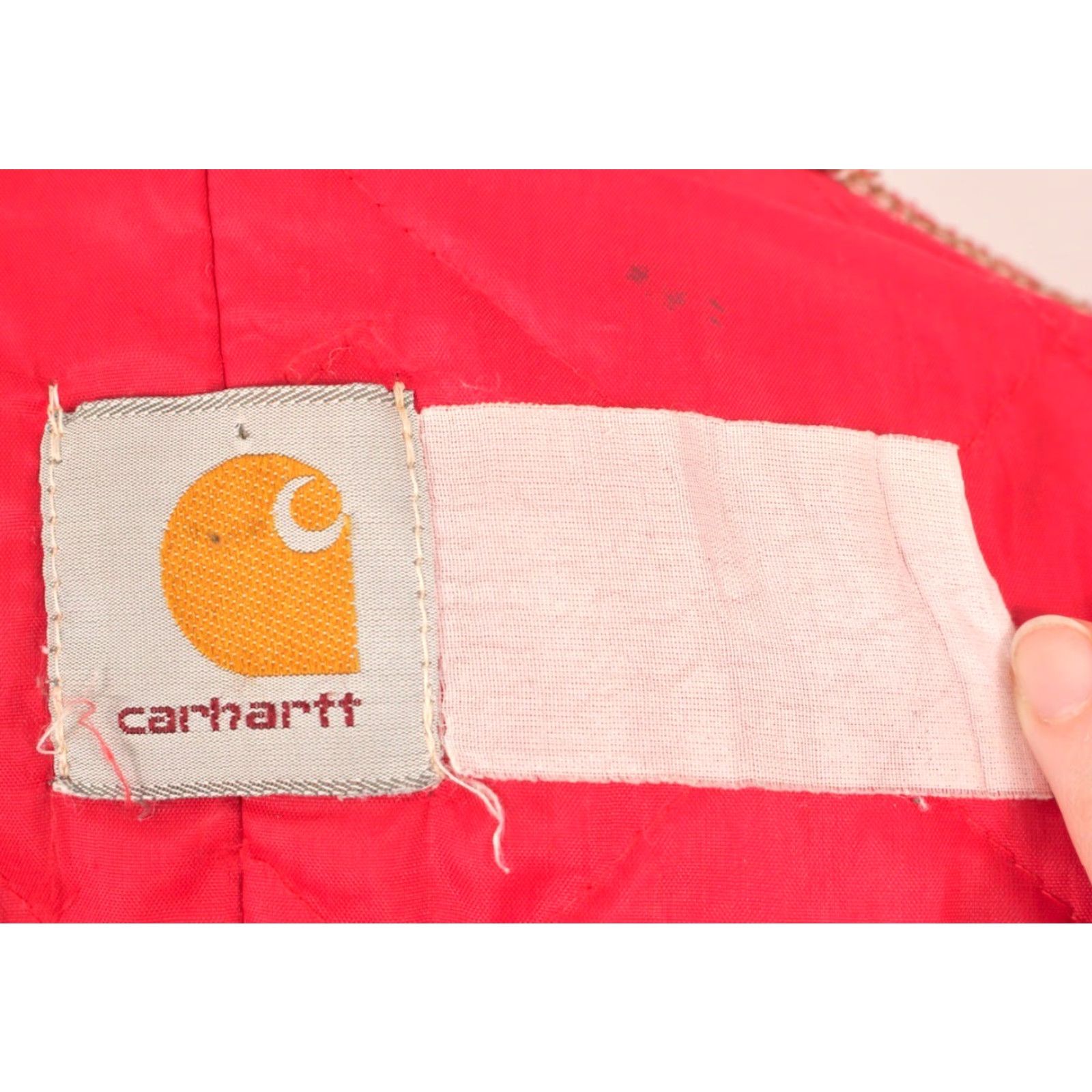 Carhartt VINTAGE Carhartt Jacket 90s Detroit Canvas Khaki Mens Large 44-46 1990s Embroidered Size US S / EU 44-46 / 1 - 7 Thumbnail