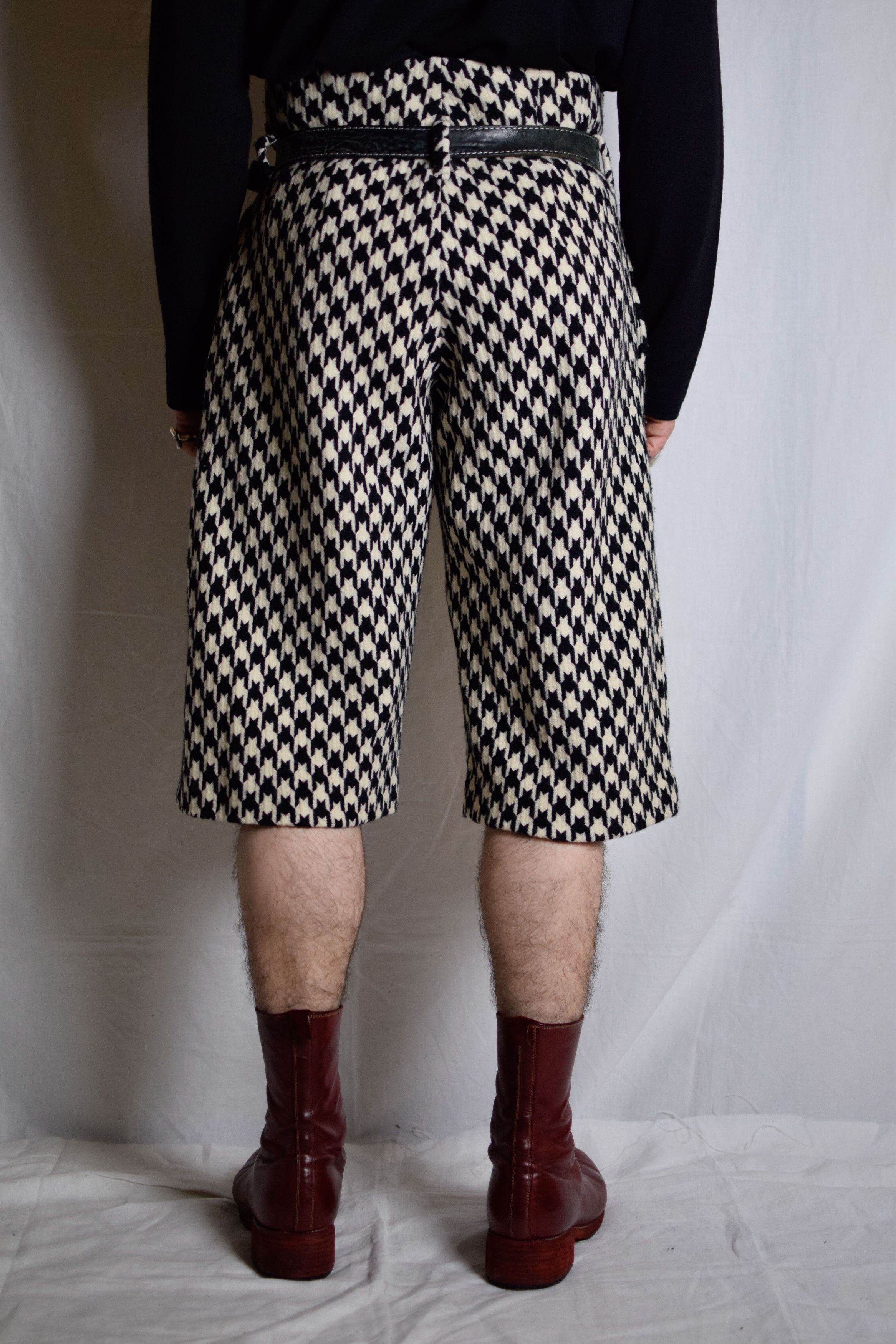 Yohji Yamamoto Yohji Yamamoto Houndstooth Wide Pants - FU-P15-143 Size US 30 / EU 46 - 6 Thumbnail