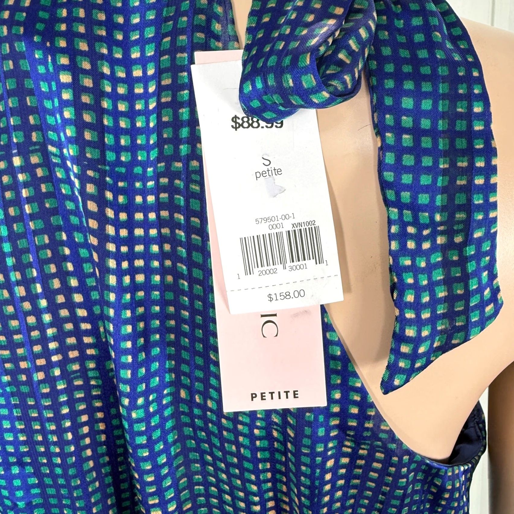Banana Republic Banana Republic Dress Maxi Tie Polyester Women S Small Long Blue Party Cocktail 90s? Size S / US 4 / IT 40 - 6 Thumbnail