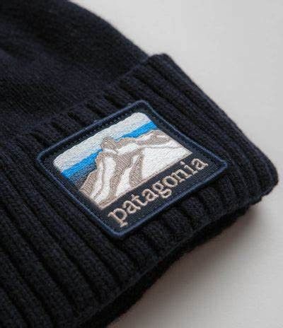 Patagonia Patagonia Brodeo Beanie Line Logo Ridge Navy Unisex Size ONE SIZE - 4 Thumbnail