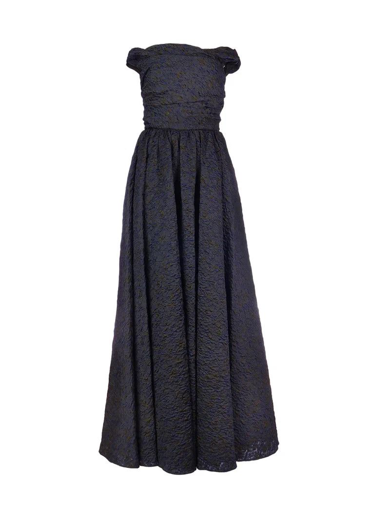 Dior DIOR Black Jacquard Polyester Dress New & Authentic Size ONE SIZE - 1 Thumbnail
