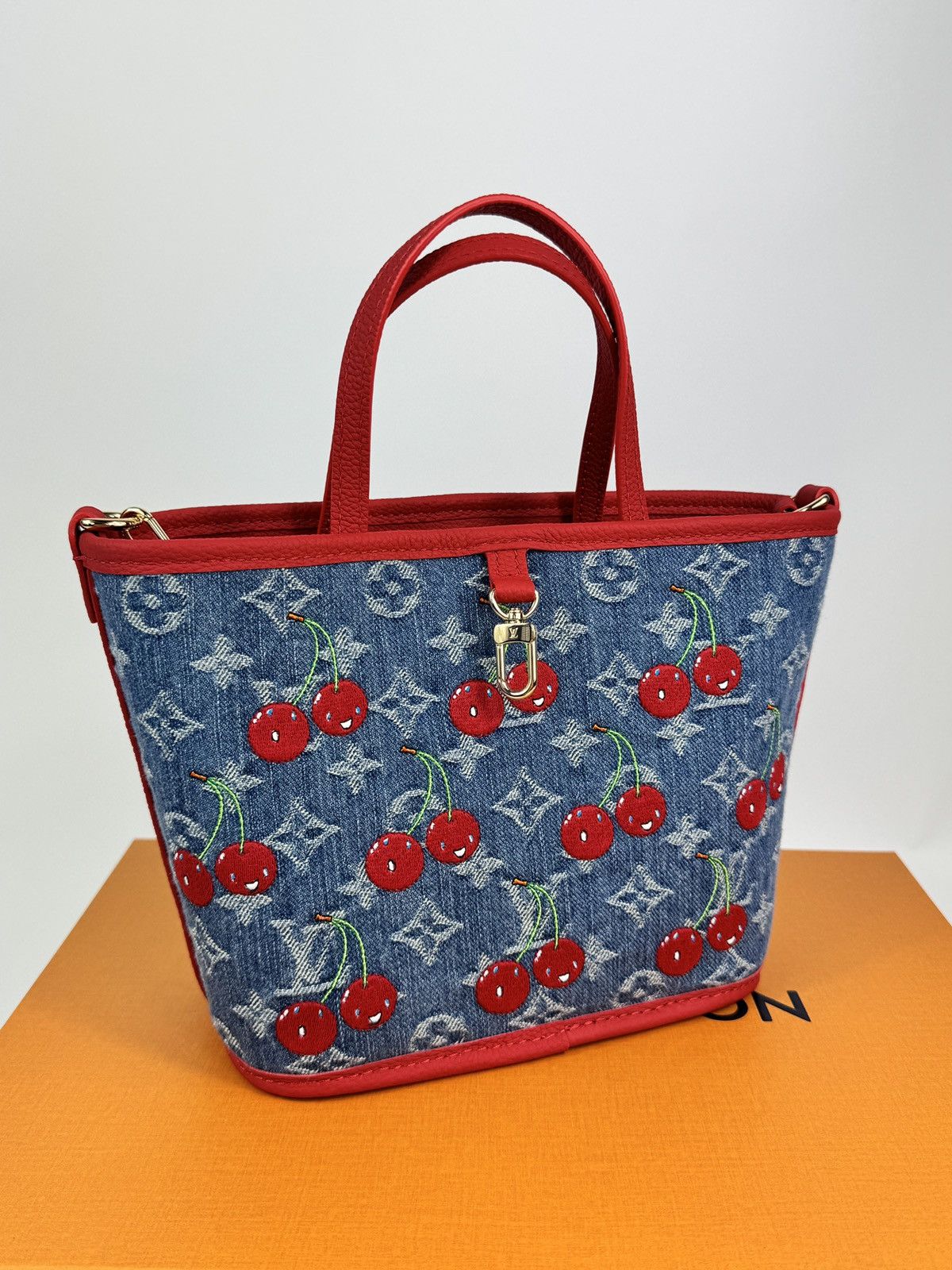 Louis Vuitton × Takashi Murakami LV x TM CHERRY NEVERFULL INSIDE OUT BB Bag Size ONE SIZE - 8 Thumbnail