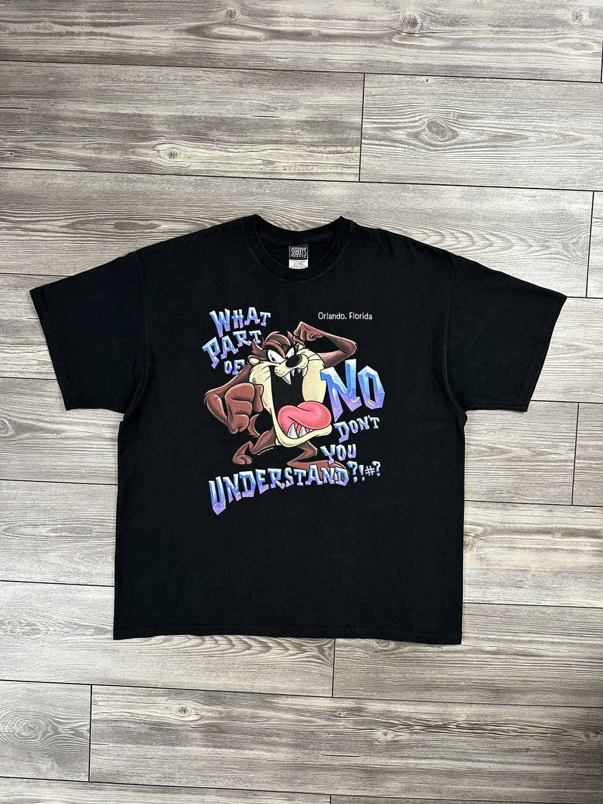 Vintage × Warner Bros Y2K Looney Tunes Taz “What Part Of No Dont You Understand” T Size US XXL / EU 58 / 5 - 1 Thumbnail