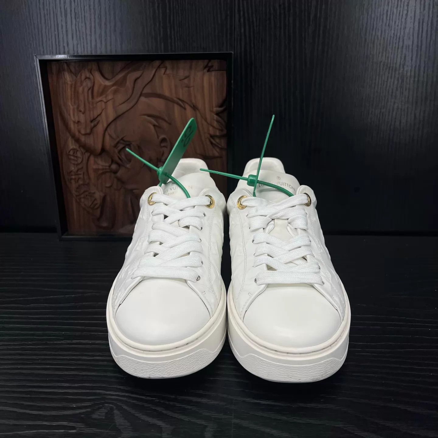 Louis Vuitton LV Time Out Embossed White 37 New Size US 6.5 / IT 36.5 - 4 Thumbnail