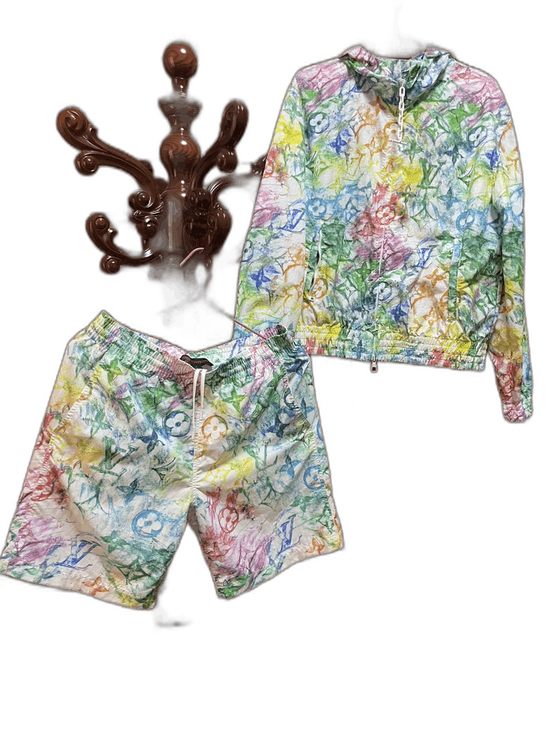 Louis Vuitton Louis Vuitton Graffiti Jacket and Shorts Set-yf Size US M / EU 48-50 / 2 - 1 Thumbnail