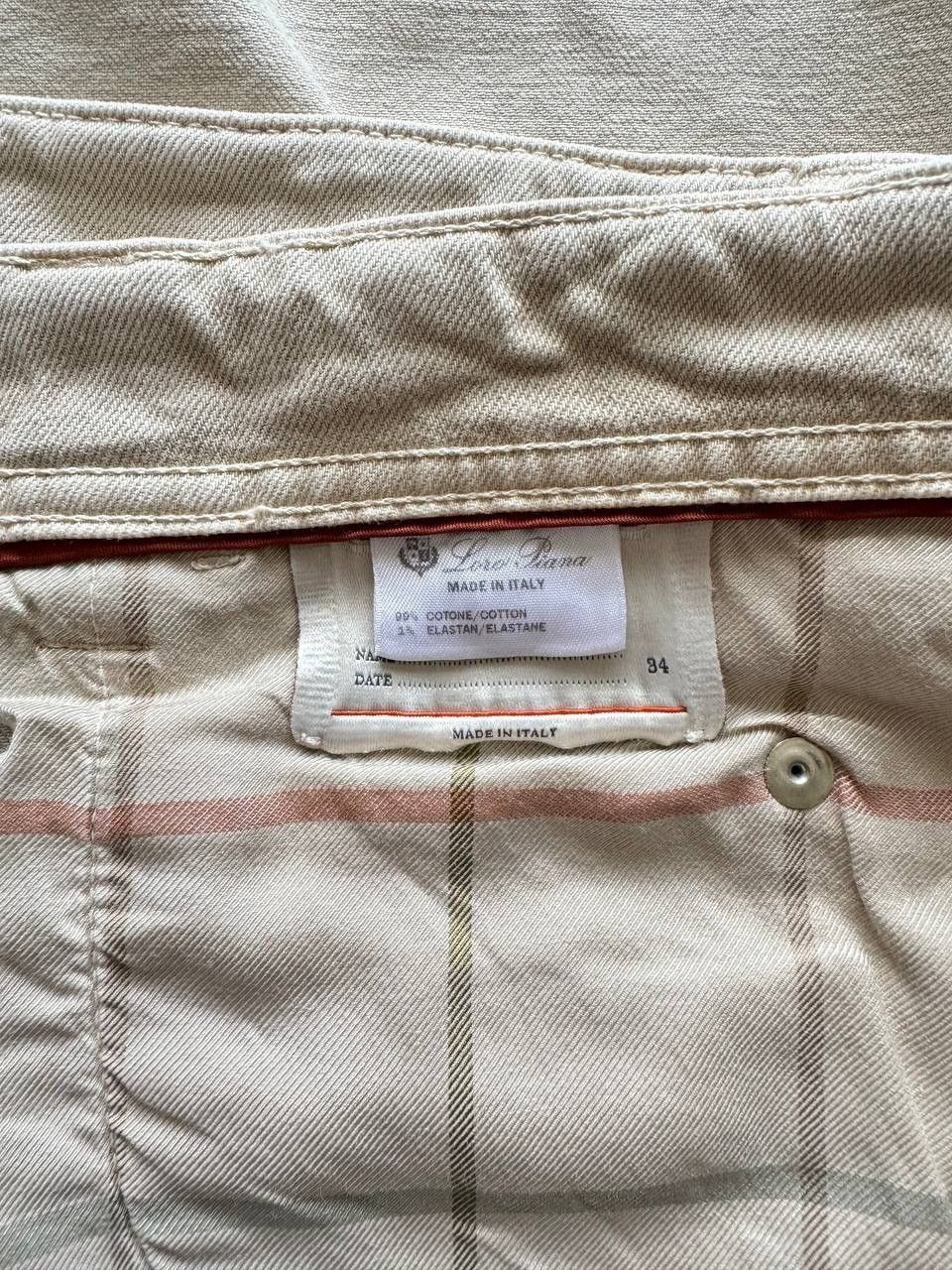 Loro Piana 🔥🔥 Loro Piana Beige Cotton Jeans Size US 34 / EU 50 - 5 Thumbnail