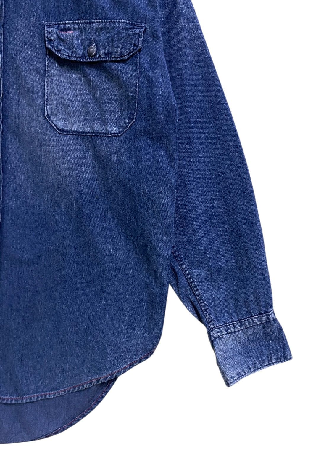 45rpm Vintage Japanese Brand 45rpm Denim Shirt 1990s Size US M / EU 48-50 / 2 - 5 Thumbnail