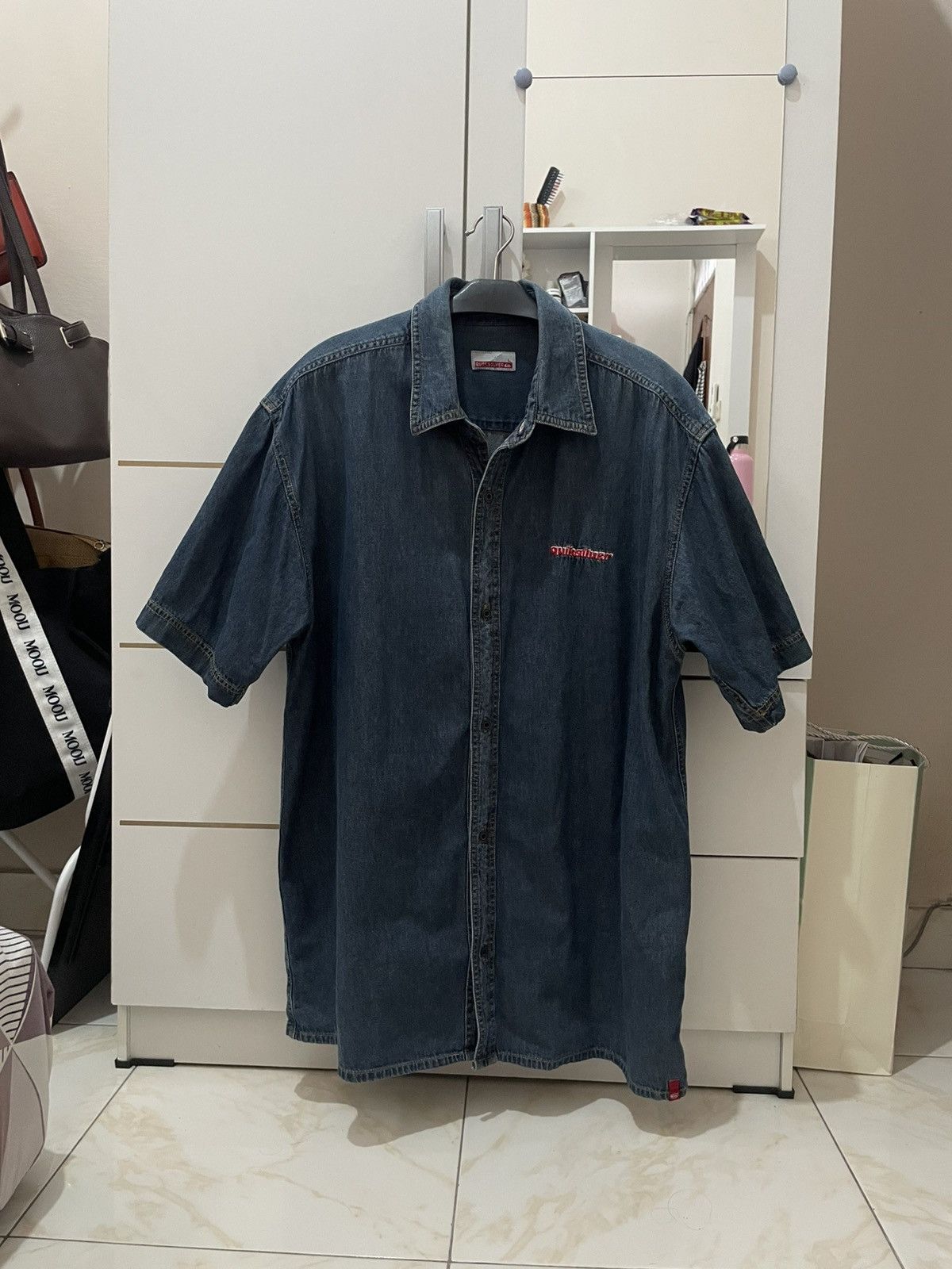 Quiksilver Vintage Quiksilver Y2K Denim with Embroidered Logo Size US L / EU 52-54 / 3 - 1 Thumbnail