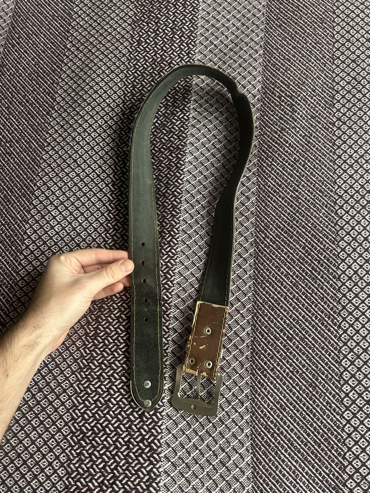 Calvin Klein Vintage Calvin Klein Distressed Belt Brown Faded Y2K Style Size ONE SIZE - 5 Thumbnail