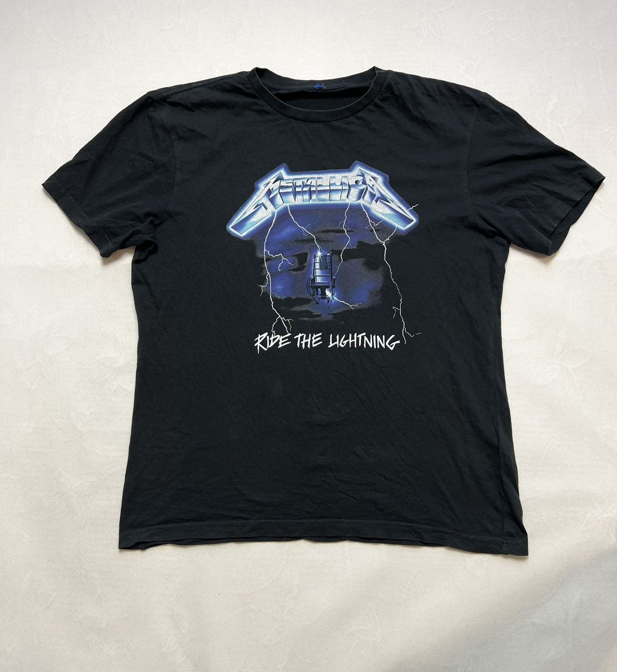 Metallica × Vintage Tshirt Metallica Ride The Lightning black Size US XL / EU 56 / 4 - 3 Thumbnail