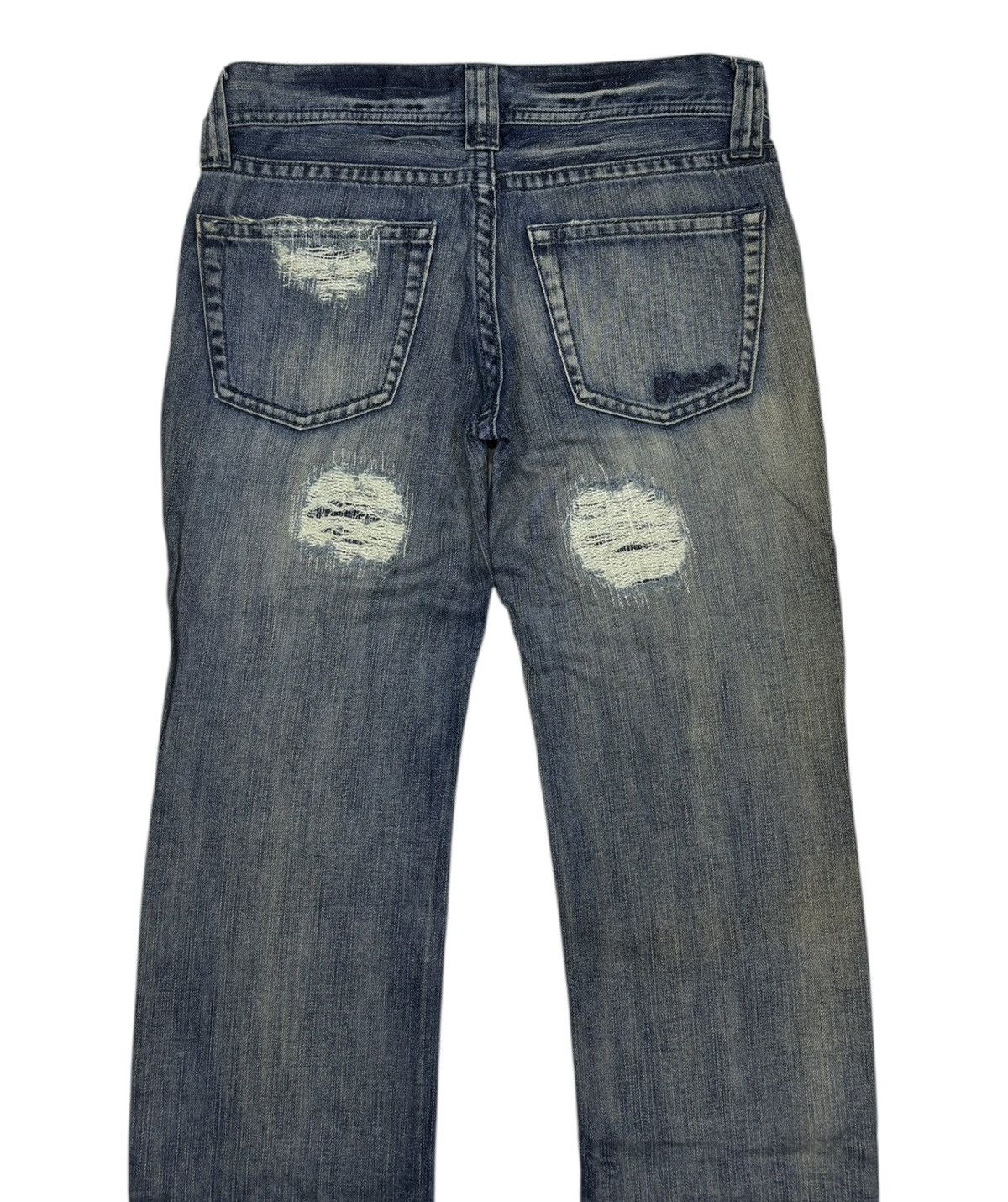 If Six Was Nine 🔥MURUA DISTRESSED DENIM HIGH RISE JEANS PUNK GOTHIC JEAN Size US 30 / EU 46 - 6 Thumbnail