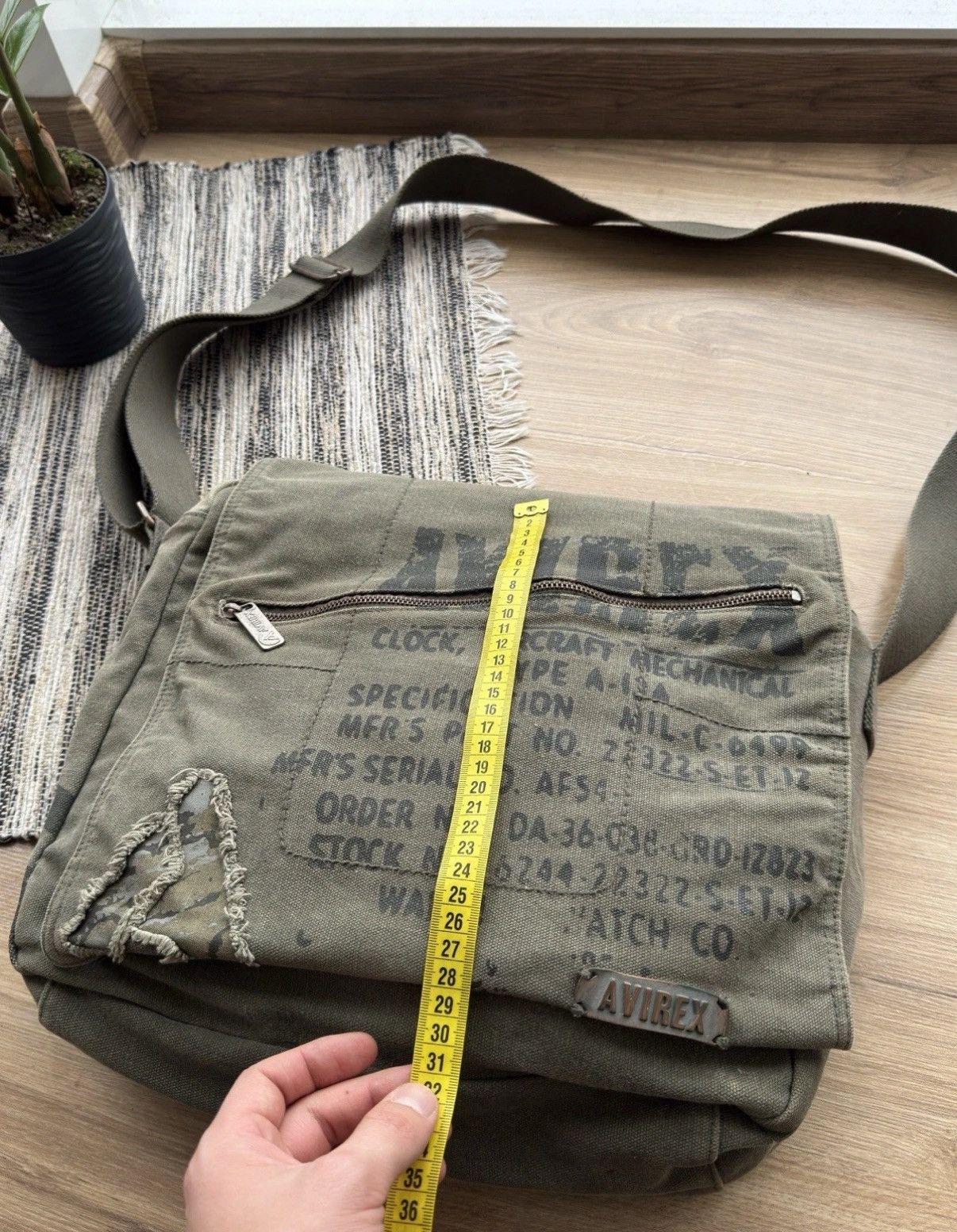 Avirex VINTAGE AVIREX USA ARCHIVE ARMY CROSSBODY SHOULDER BAG MEN Size ONE SIZE - 16 Thumbnail
