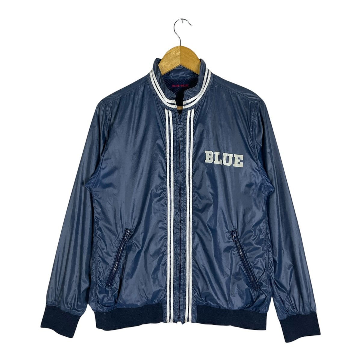 Blue Blue Japan Vintage BLUE BLUE Nylon Anchor Windbreaker Track Jacket Size US M / EU 48-50 / 2 - 1 Thumbnail