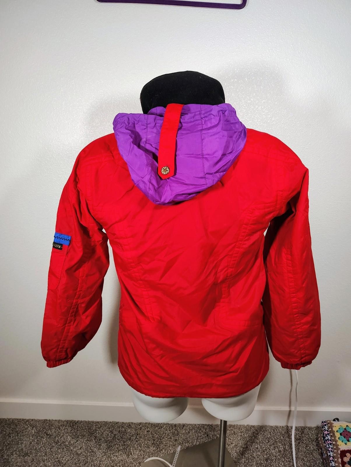 Obermeyer Vintage Unisex Obermeyer Red Jacket Warm Black Purple Collar Size US XL / EU 56 / 4 - 4 Thumbnail