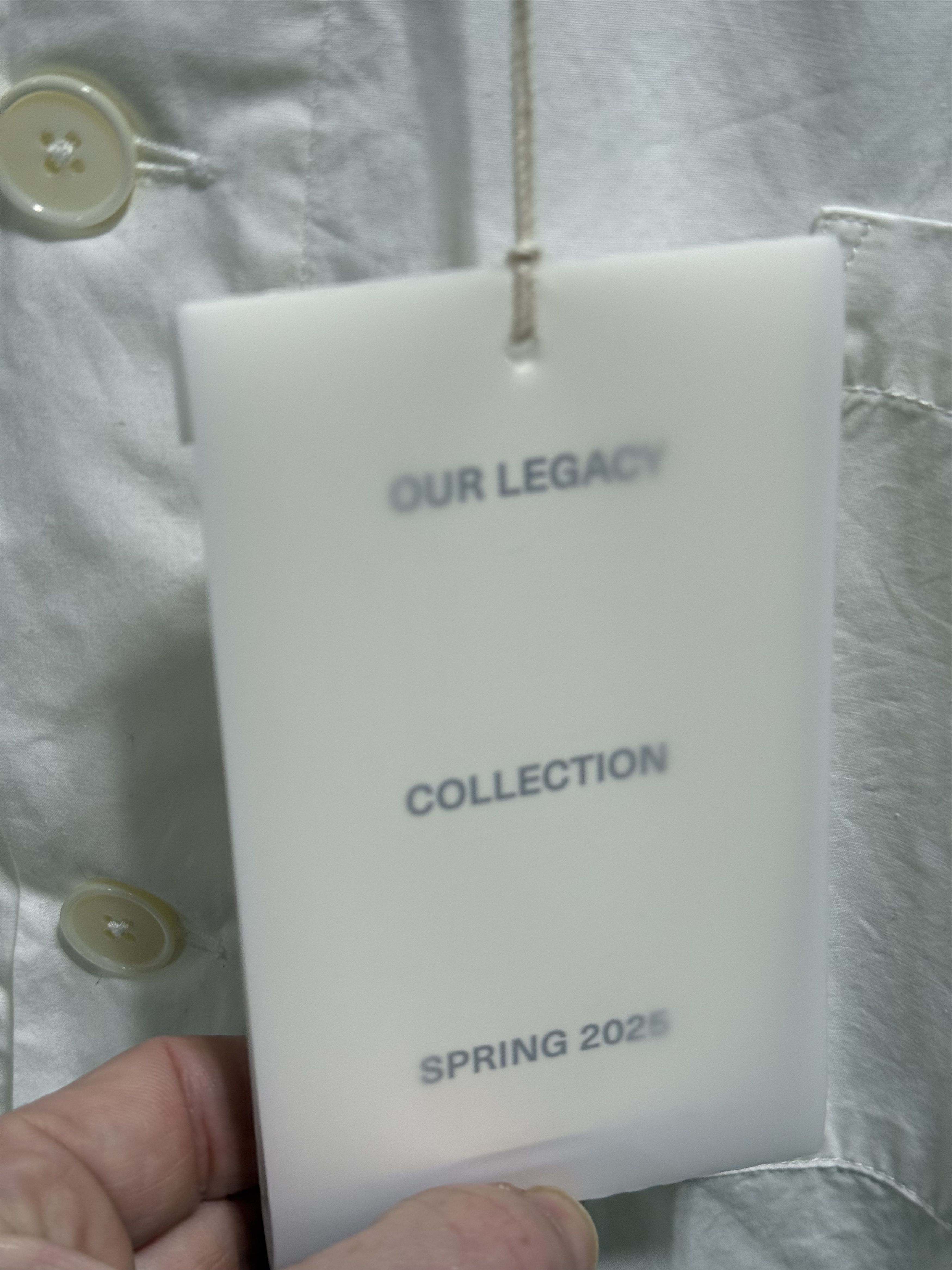 Our Legacy Our Legacy Funnel Shirt 'White Dense Poplin' Size US XXL / EU 58 / 5 - 2 Thumbnail