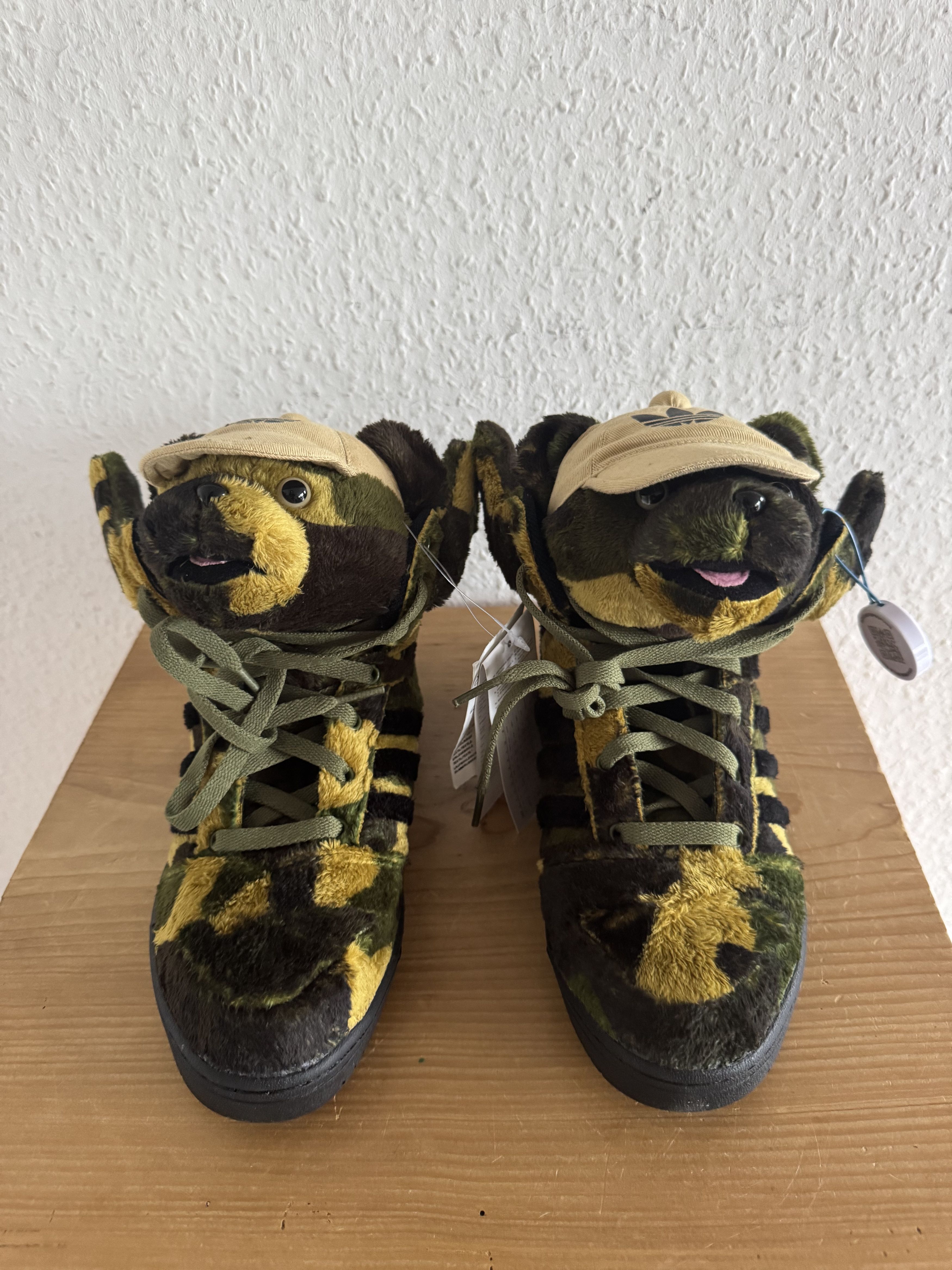 Adidas × Jeremy Scott JS Camo Teddy Bear Sneakers Size US 6.5 / EU 39-40 - 2 Thumbnail