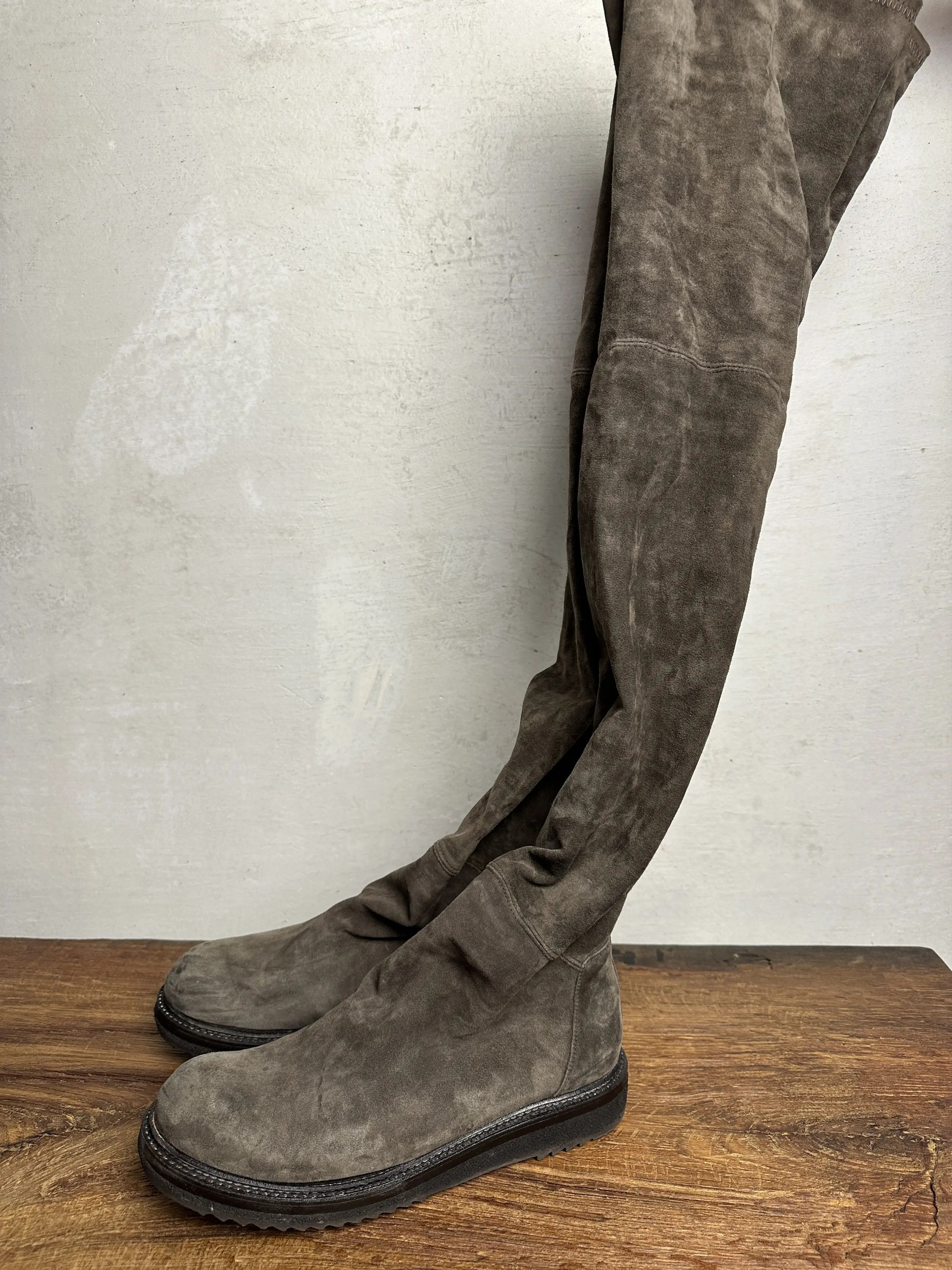 Rick Owens Rick Owens FW15 Sphinx Creeper High Knee Boots Size US 7 / IT 37 - 1 Thumbnail