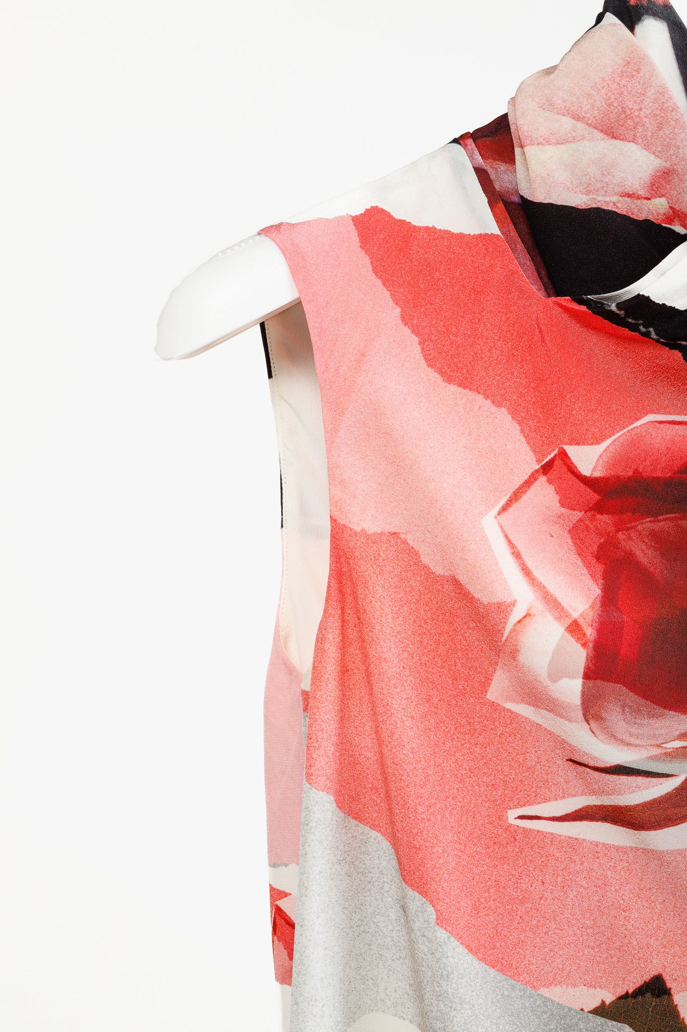 Alexander McQueen Alexander McQueen PF/19 Torn Floral Silk Tank Size S / US 4 / IT 40 - 5 Thumbnail
