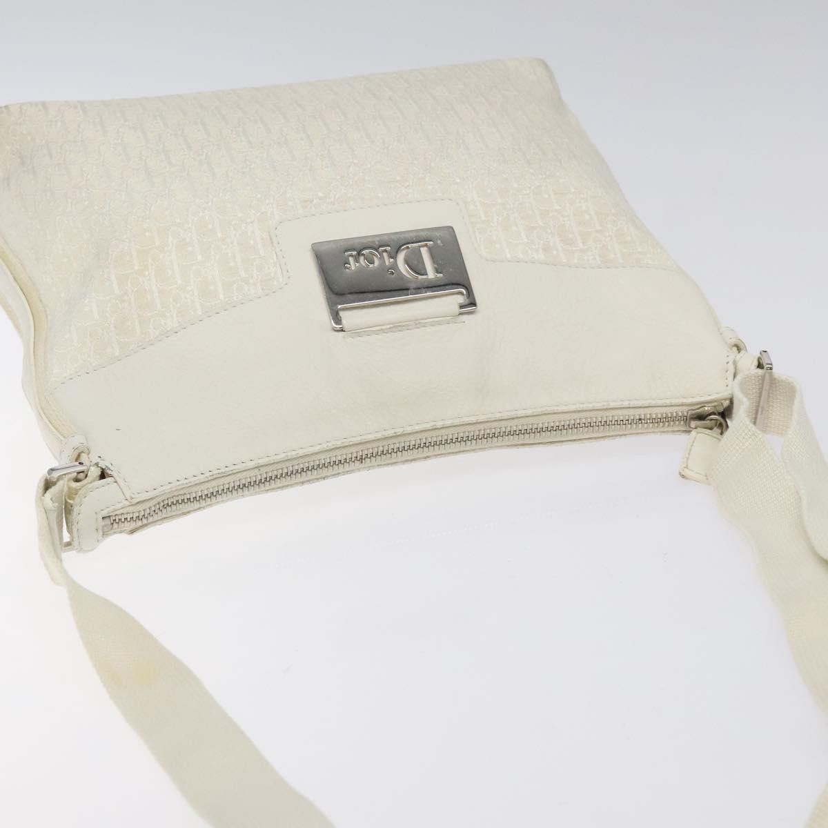 Dior DIOR Trotter Canvas Shoulder Bag White Silver Size ONE SIZE - 6 Thumbnail