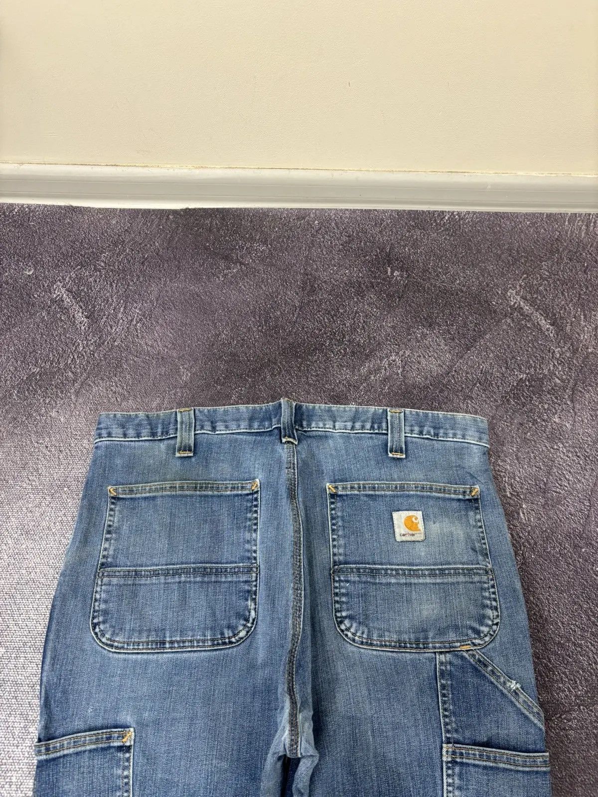 Carhartt × Vintage Vintage Carhartt Hype Blue USA Denim Relaxed Fit Jeans Size US 36 / EU 52 - 6 Thumbnail
