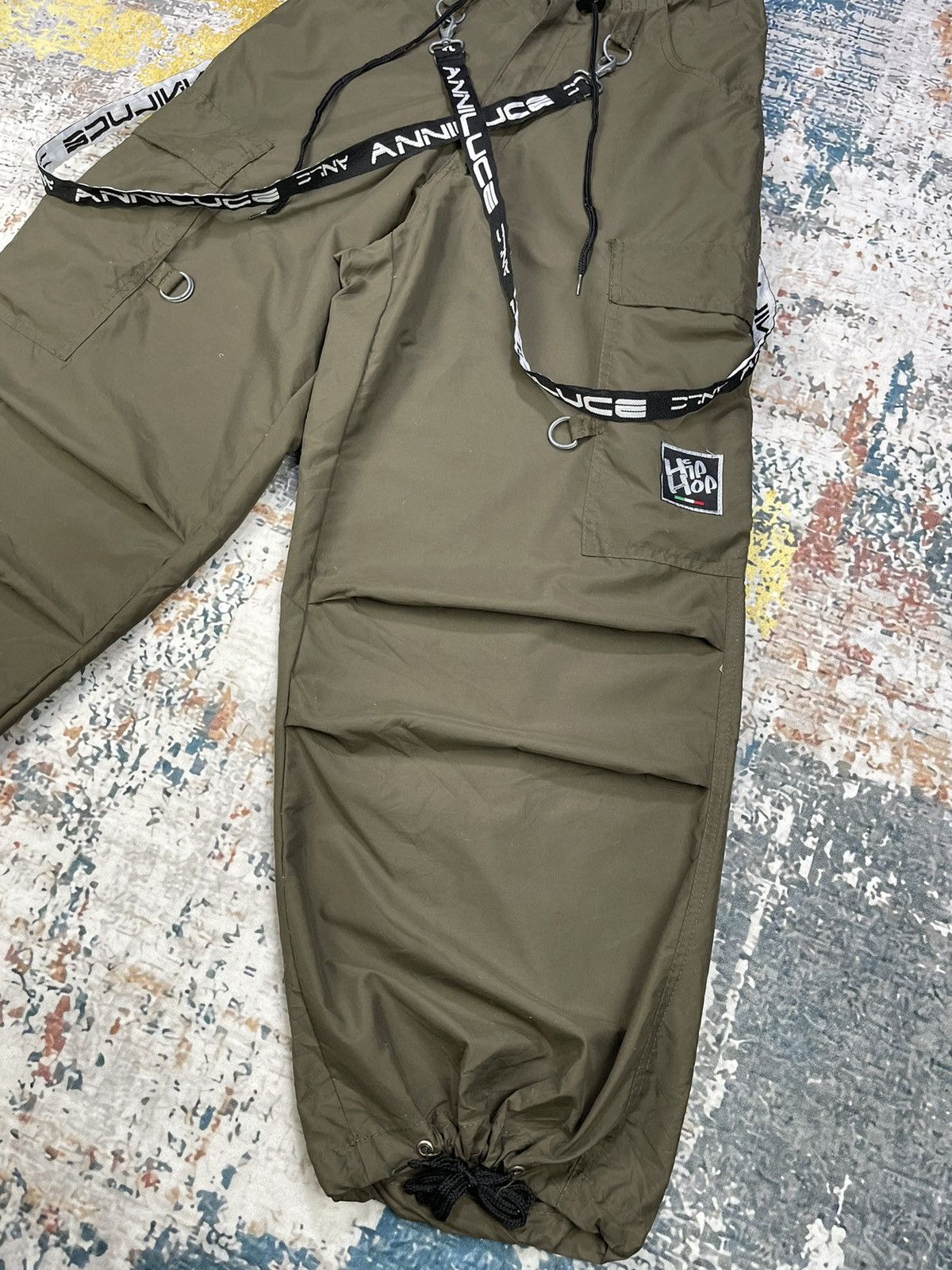 JNCO HIP HOP Parachute Bondage Baggy Balloon Cargo Pants Size US 29 - 3 Thumbnail