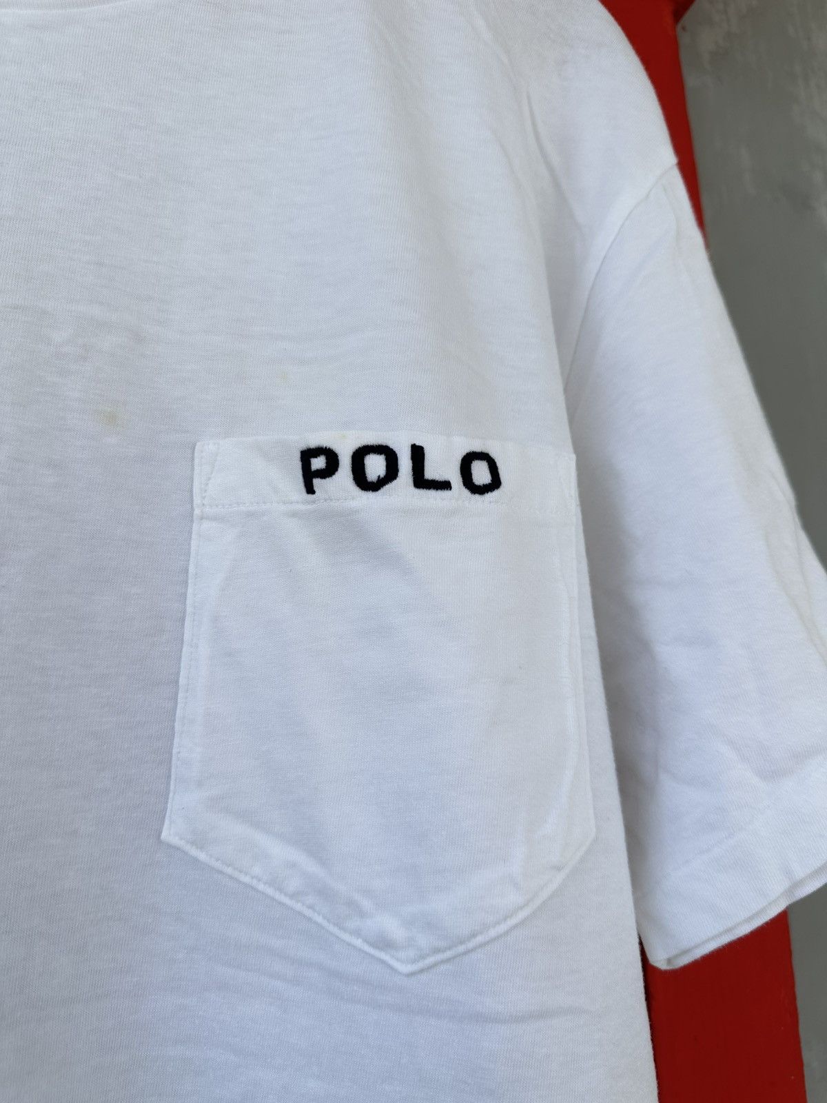 Polo Ralph Lauren Vintage 1997 Polo Ralph Lauren Yatch Pocket Tee Size US L / EU 52-54 / 3 - 4 Thumbnail