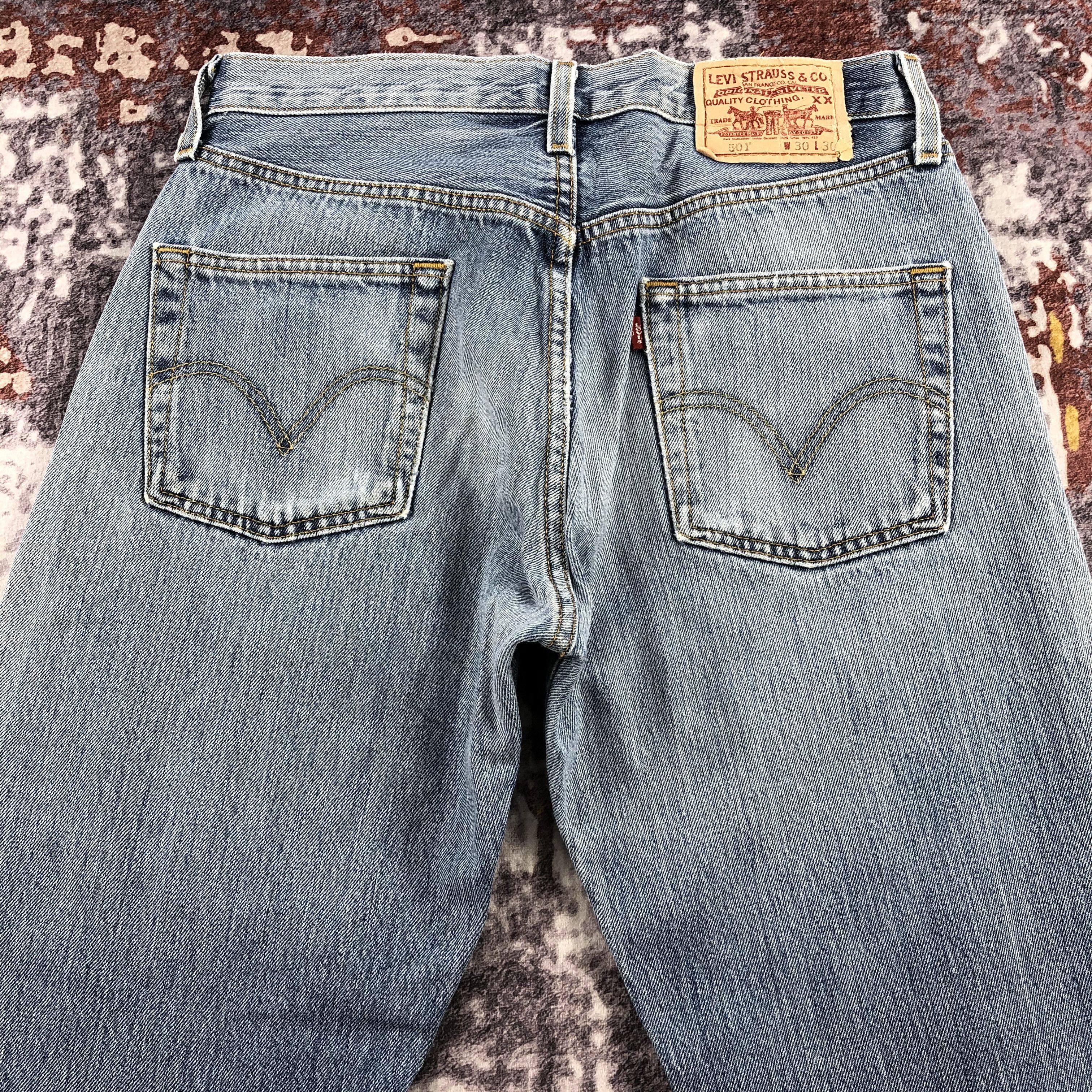 Levi's × Vintage 90s Vintage Light Wash Levis 501 Jeans -JM2260 Size US 31 - 5 Thumbnail