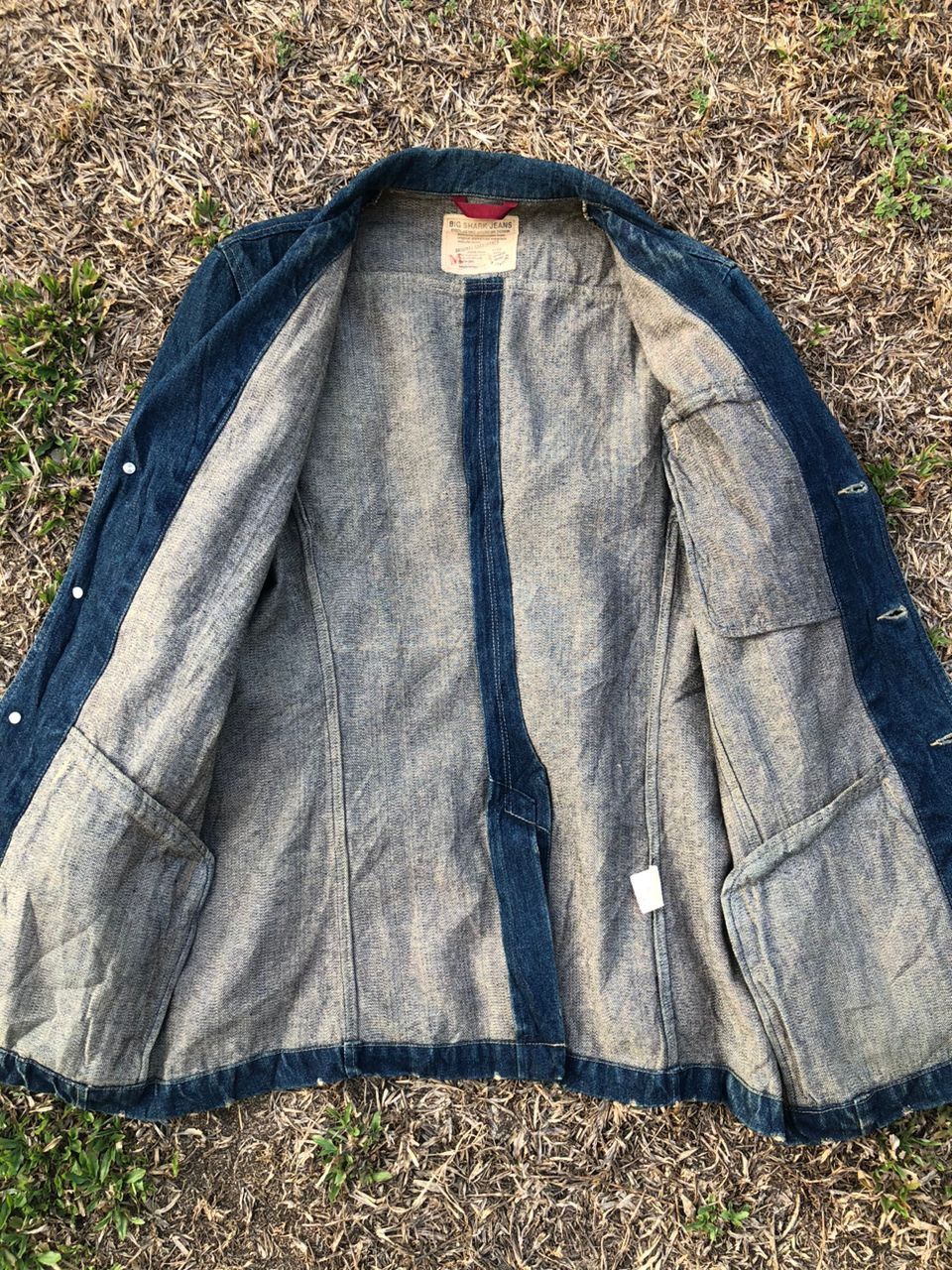 Vintage Big Shark Chore Denim Blazer Jacket Size US M / EU 48-50 / 2 - 4 Thumbnail