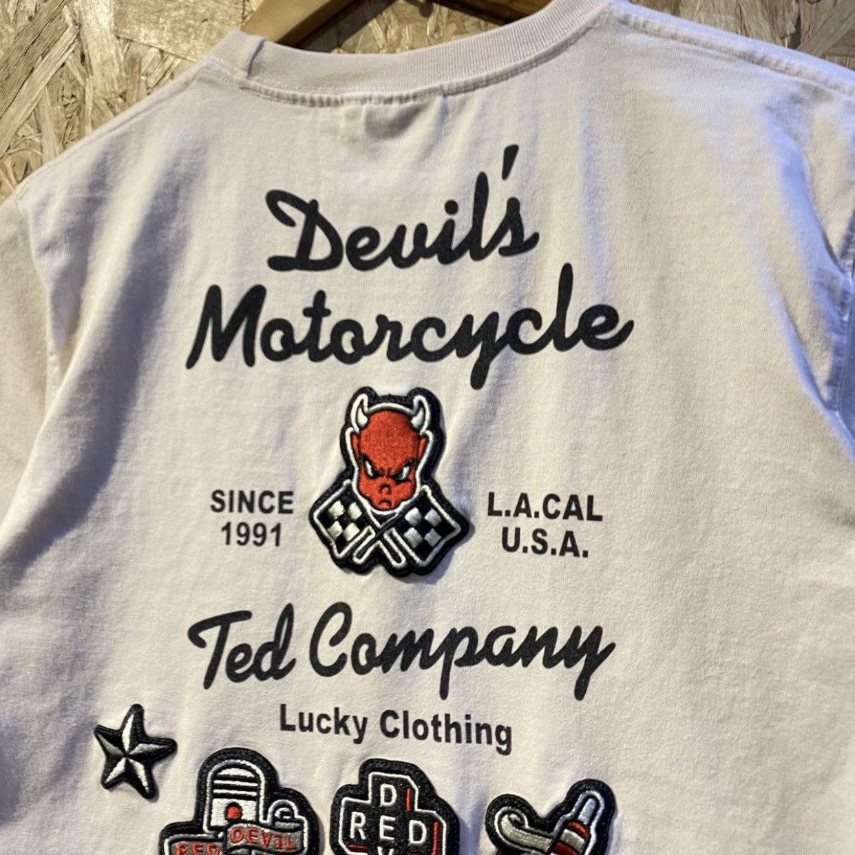 Japanese Brand × Tedman Ted company Patches Spirit Of Ride lucky red devil y2k tee Size US S / EU 44-46 / 1 - 4 Thumbnail