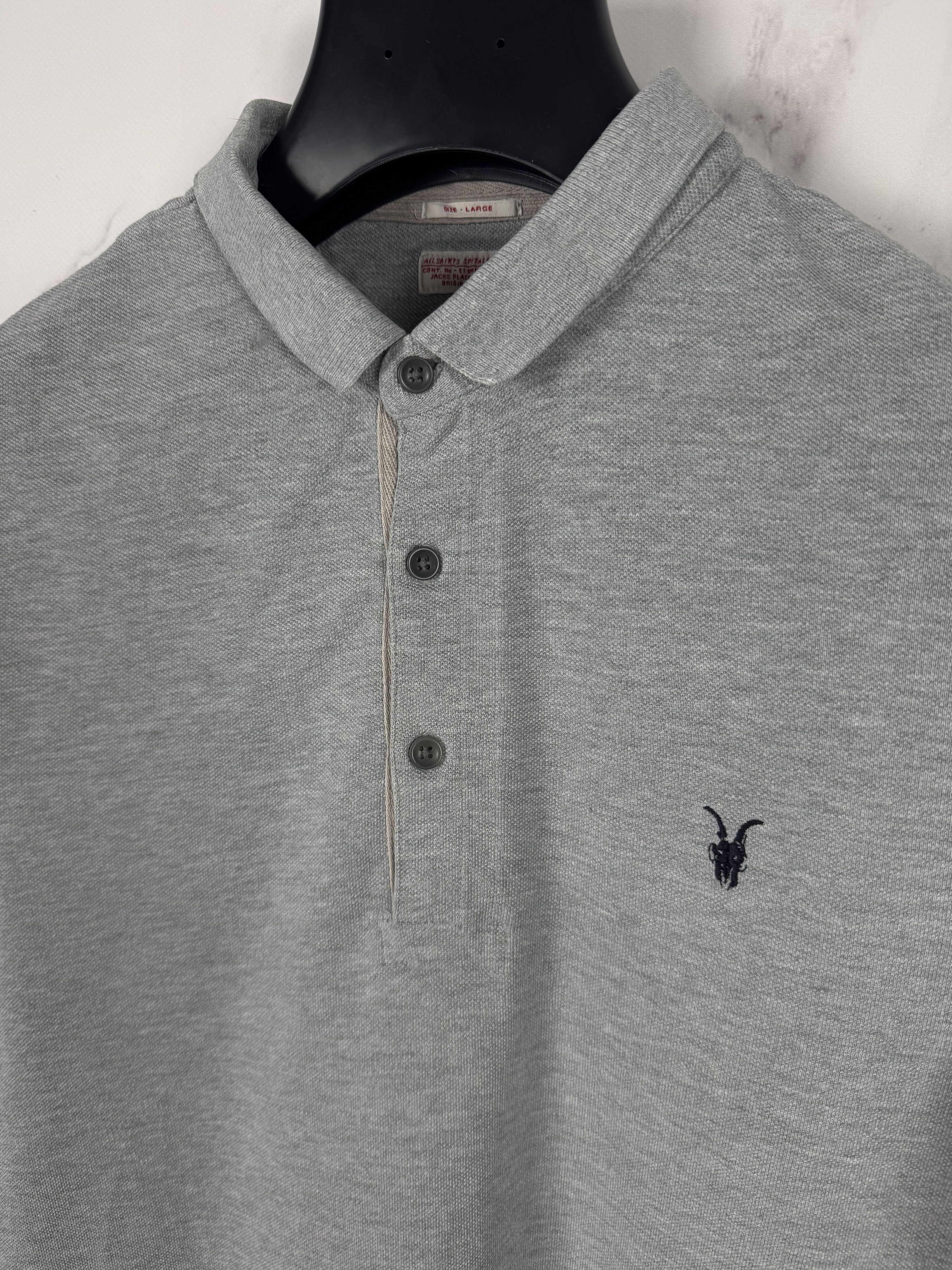 Allsaints Vintage AllSaints Spitalfields Sandringham Polo Shirt Size L Size US L / EU 52-54 / 3 - 7 Thumbnail