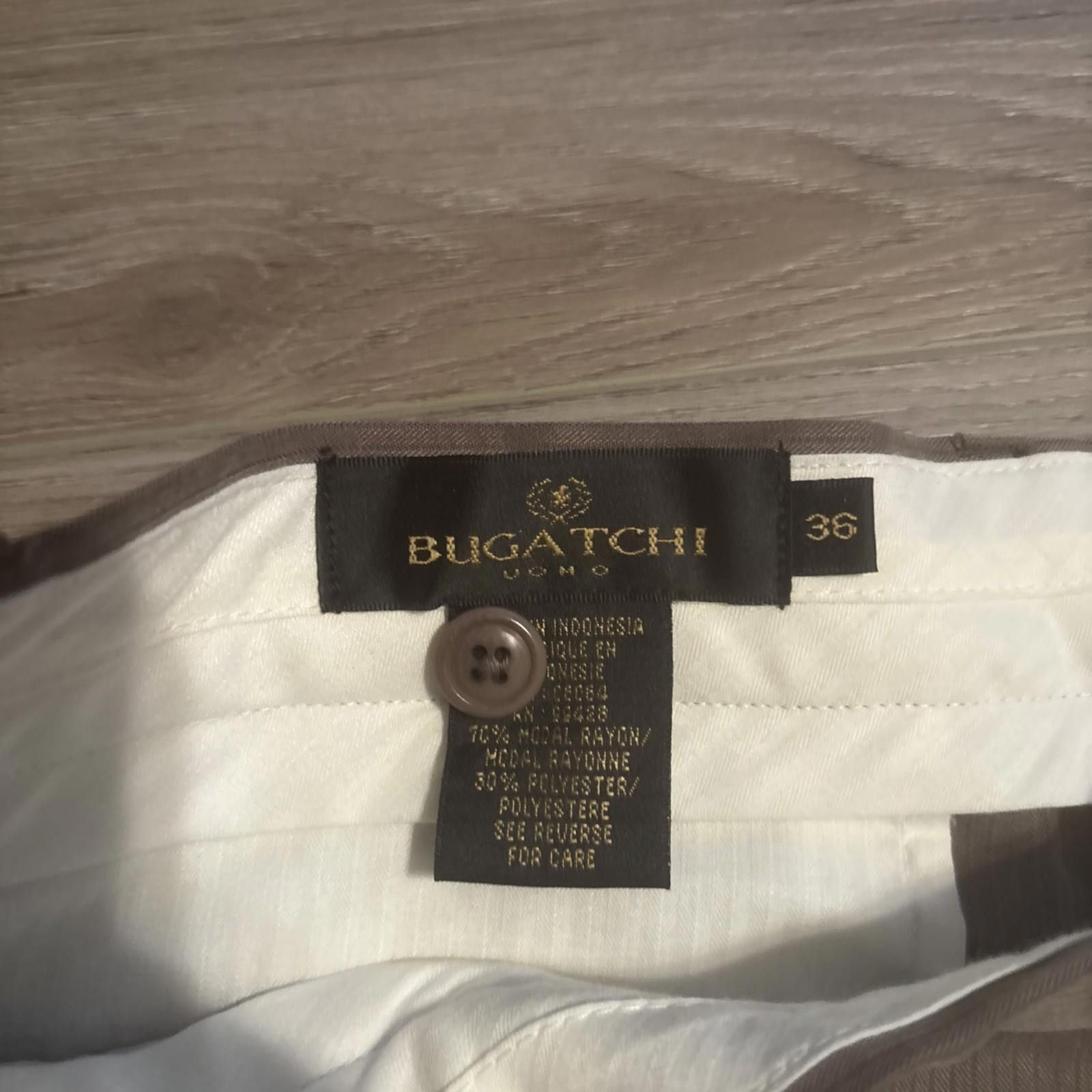 BUGATCHI Bugatchi Mens Chino Stretch Dress Pants Travelers Size 36 Size US 36 / EU 52 - 3 Thumbnail