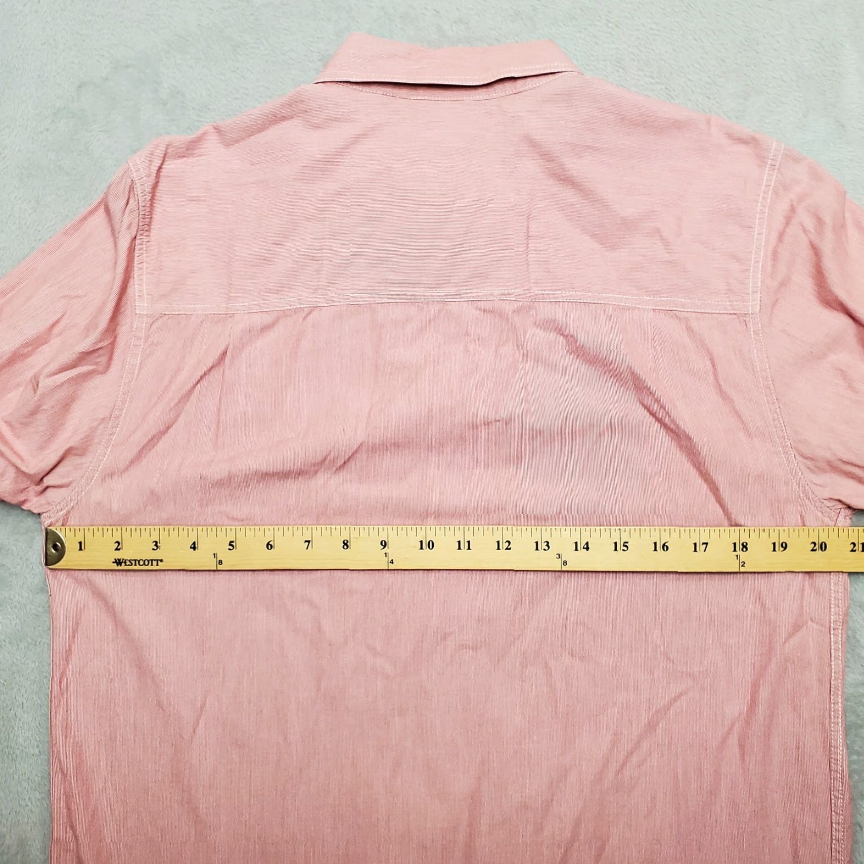 KAVU Kavu Shirt Mens M Red Striped Button-Up Long Sleeve 100% Cotton Casual Size US M / EU 48-50 / 2 - 6 Thumbnail