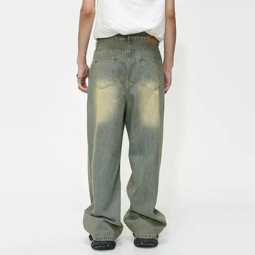 Japanese Brand × Vintage Wide Leg Jeans Men Baggy Pants Size US 35 - 2 Thumbnail