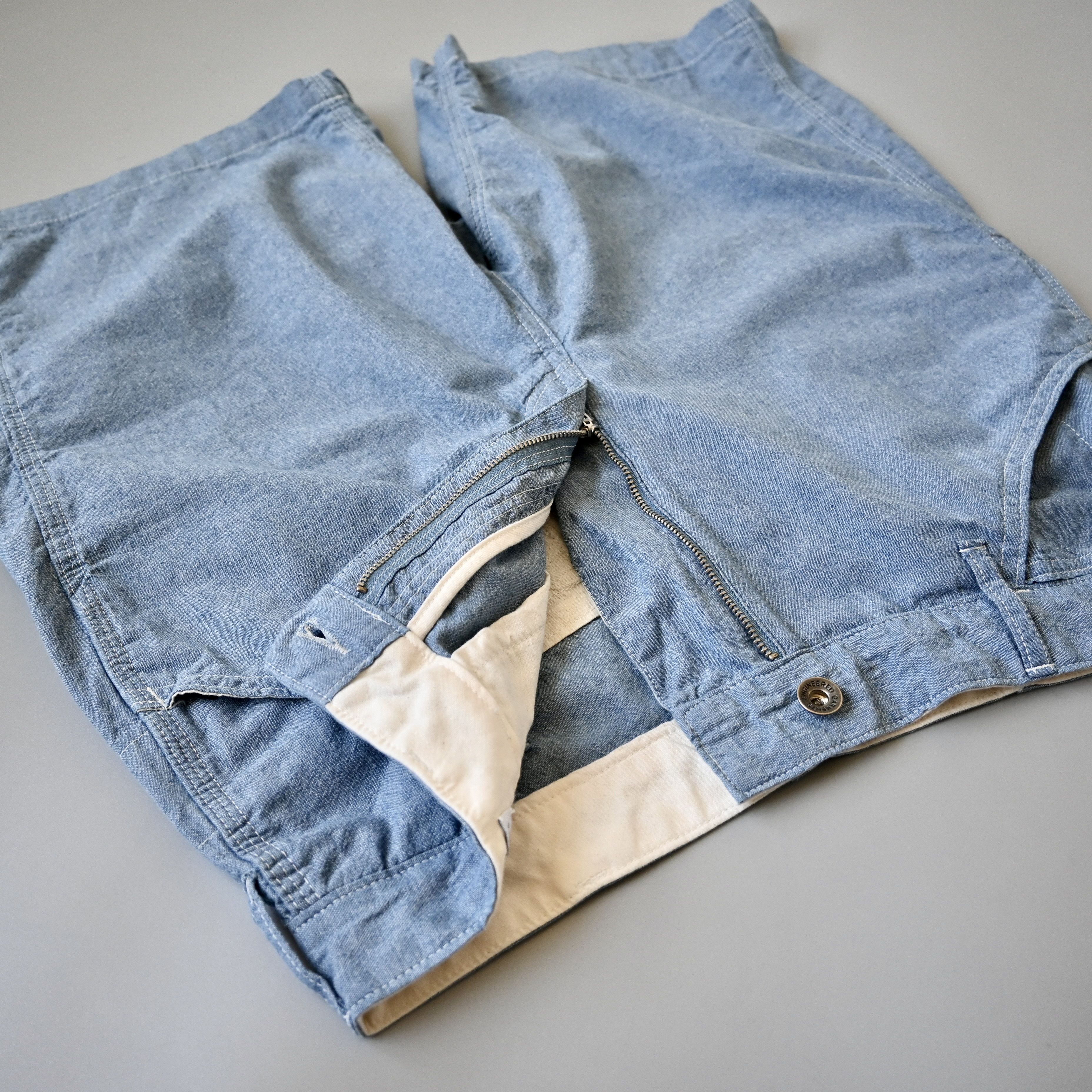 Engineered Garments UNUSED, Engineered Garments painter shorts, chambray, XS Size US 30 / EU 46 - 10 Thumbnail