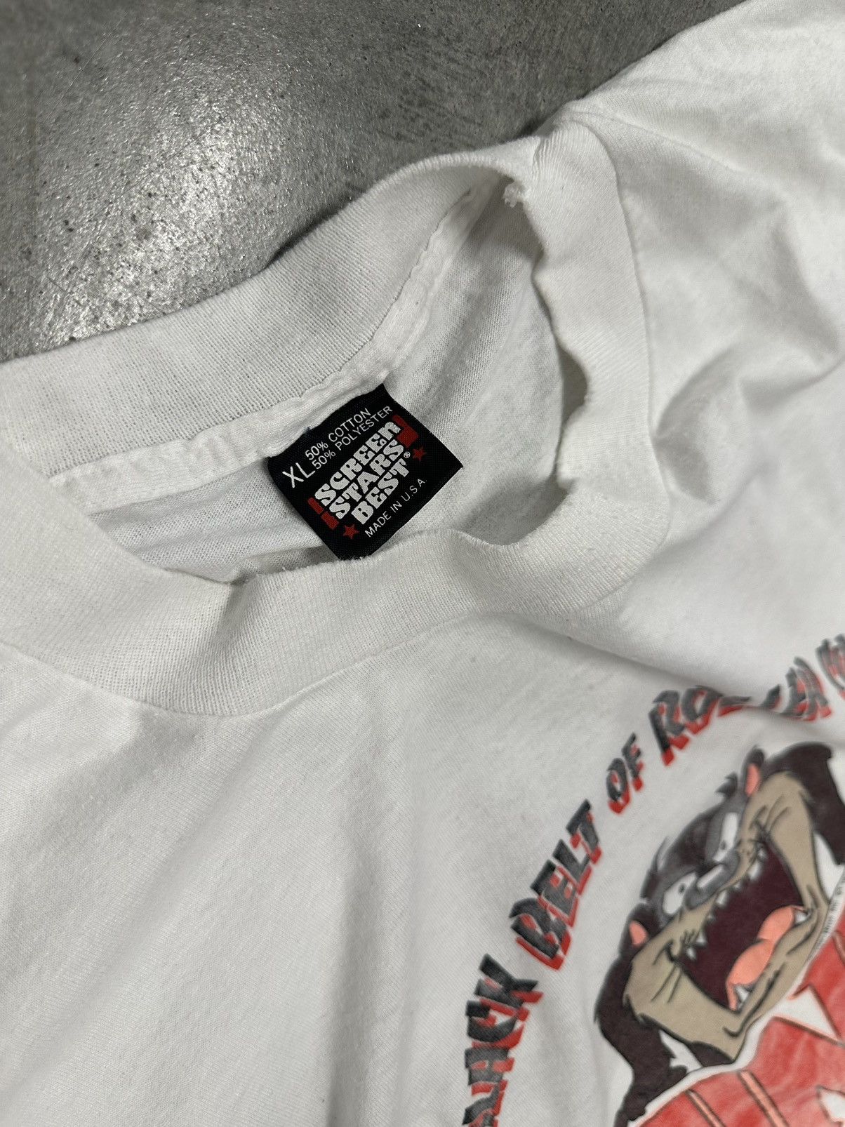 Fruit Of The Loom × Vintage Vintage Taz Rollercoaster Tee Size US XL / EU 56 / 4 - 3 Thumbnail
