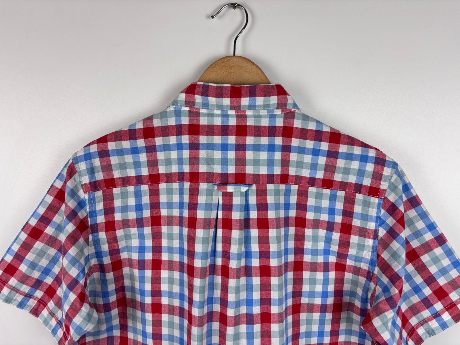 Fjallraven Fjallraven Ovik Short Sleeve Check Shirt Regular Red Blue L Size L / US 10 / IT 46 - 7 Thumbnail