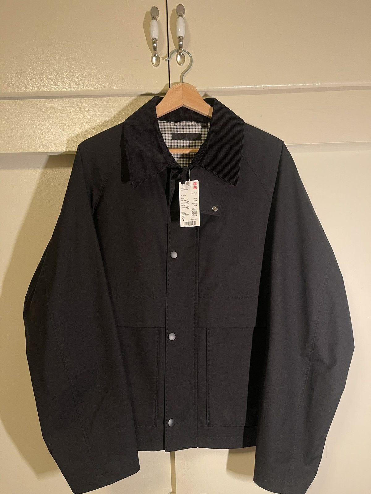 image of U X Lemaire Utility Short Blouson in Black, Men's (Size Small)